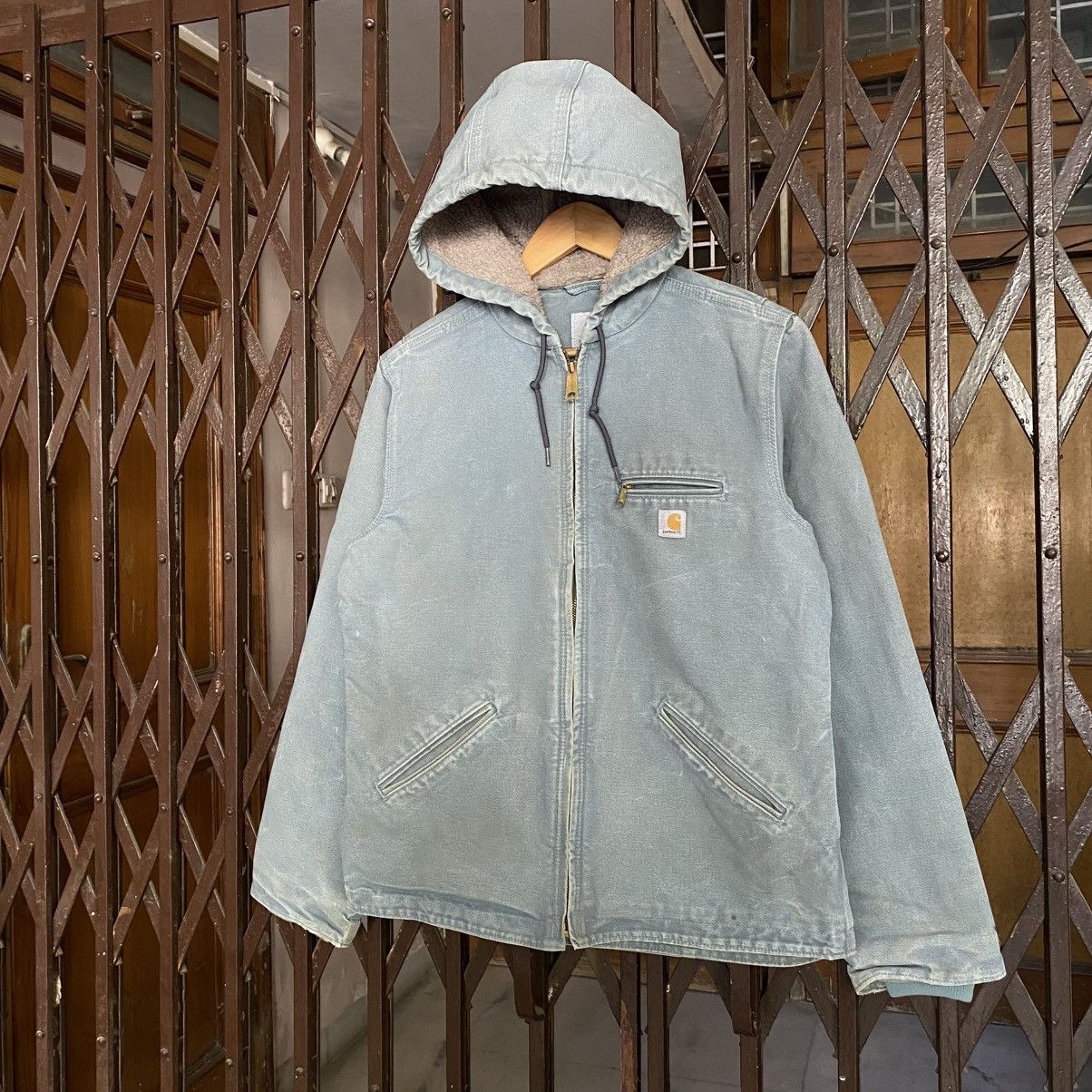 Carhartt Y2k Carhartt Teal Active Hooded Jacket Size US M / EU 48-50 / 2 - 2 Thumbnail