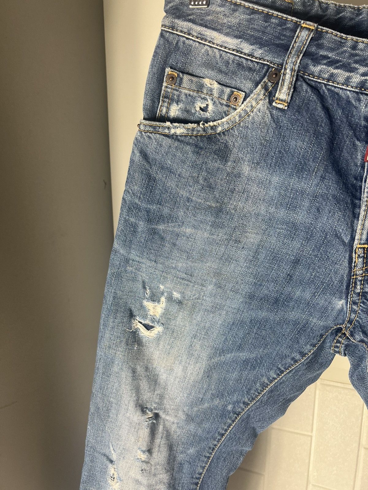 Dsquared2 × Vintage VERY RARE DSQUARED2 DENIM JEANS ITALIAN DESIGNER LUXURY Y2K Size US 32 / EU 48 - 7 Thumbnail