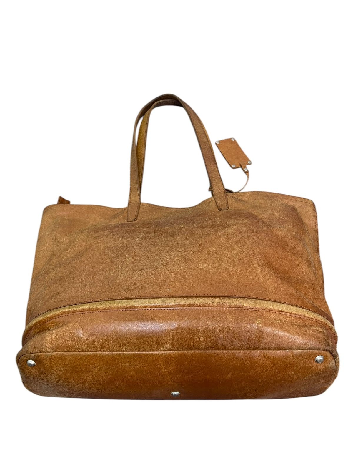 Genuine Leather Full Leather Patina Zeha Tote Shoulder Bag 1🟩7 Size ONE SIZE - 16 Thumbnail