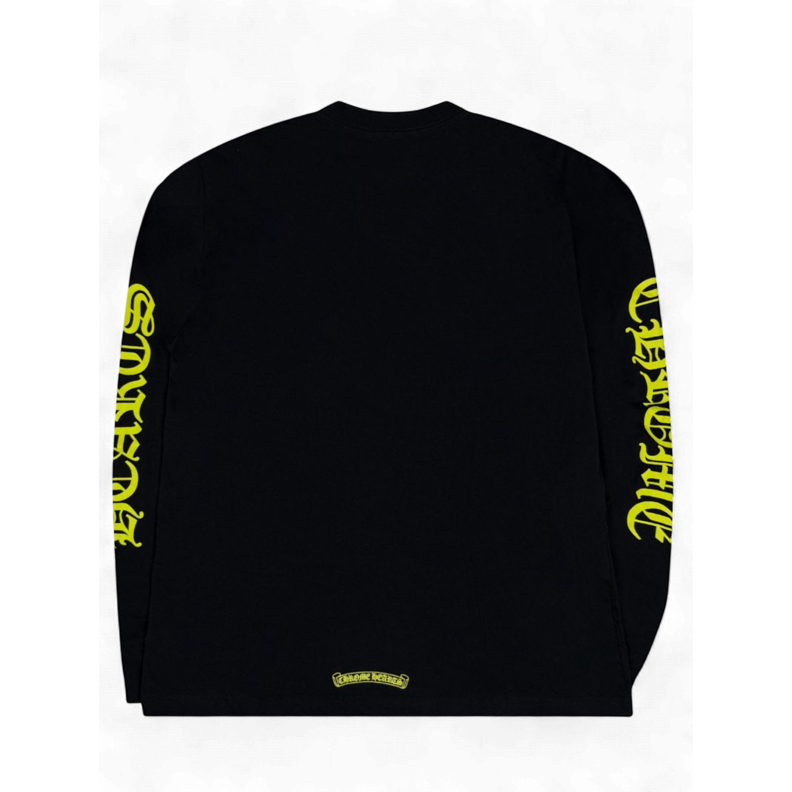 Chrome Hearts Chrome Hearts Black Yellow Neck Logo Longsleeve Size US XL / EU 56 / 4 - 2 Thumbnail