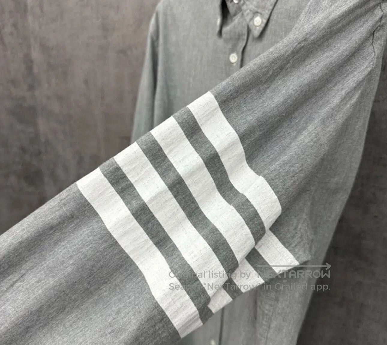 Thom Browne classic gray long sleeve shirt by thombrowne. Size US M / EU 48-50 / 2 - 2 Thumbnail