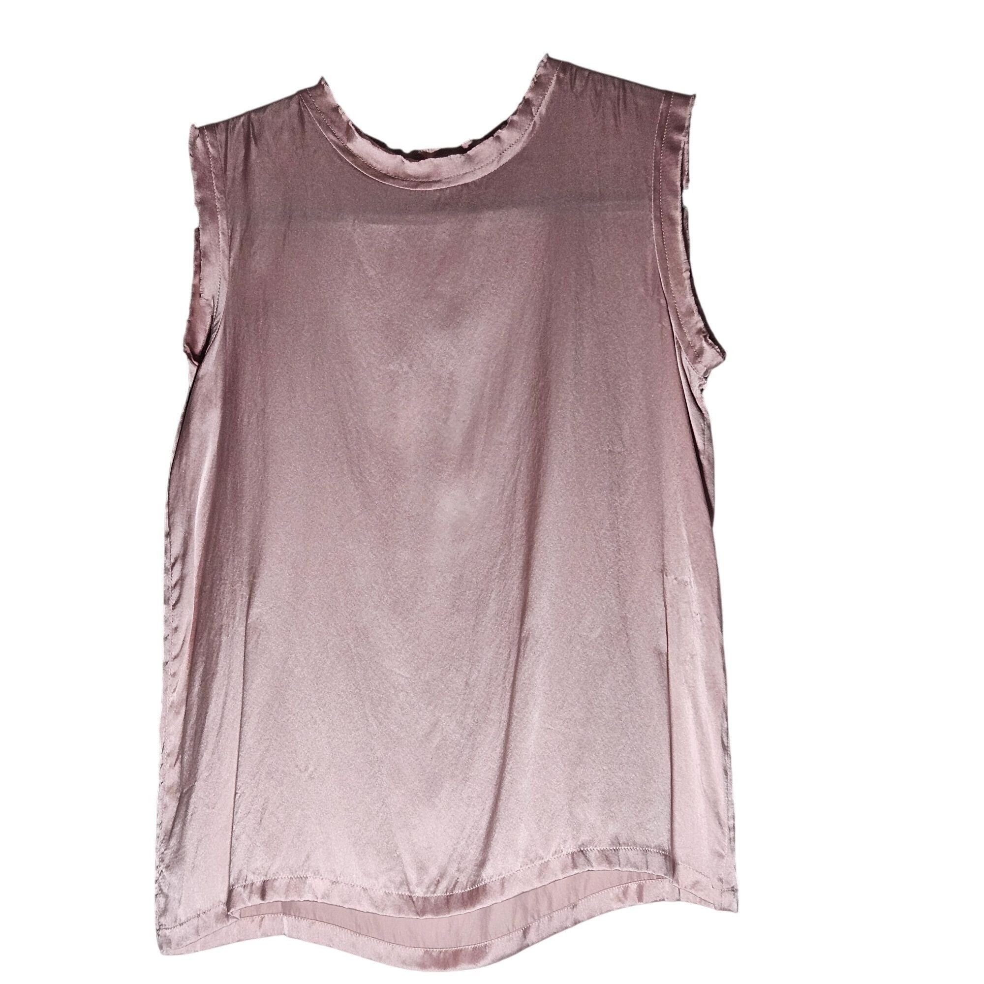 Other Mulberry Silk Woman Pink Tank Top Size Small Minimalist Sati Size S / US 4 / IT 40 - 3 Thumbnail
