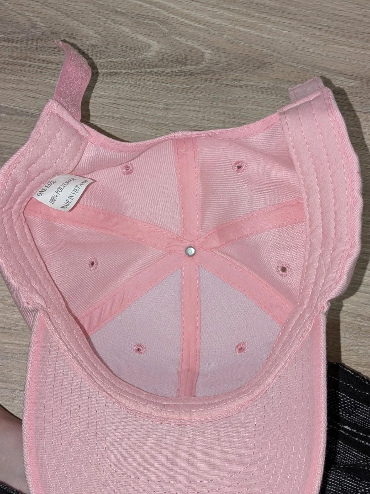 The Unbranded Brand MLI Major League "I Shoot Like A Girl" Pink Baseball Cap Size ONE SIZE - 5 Thumbnail