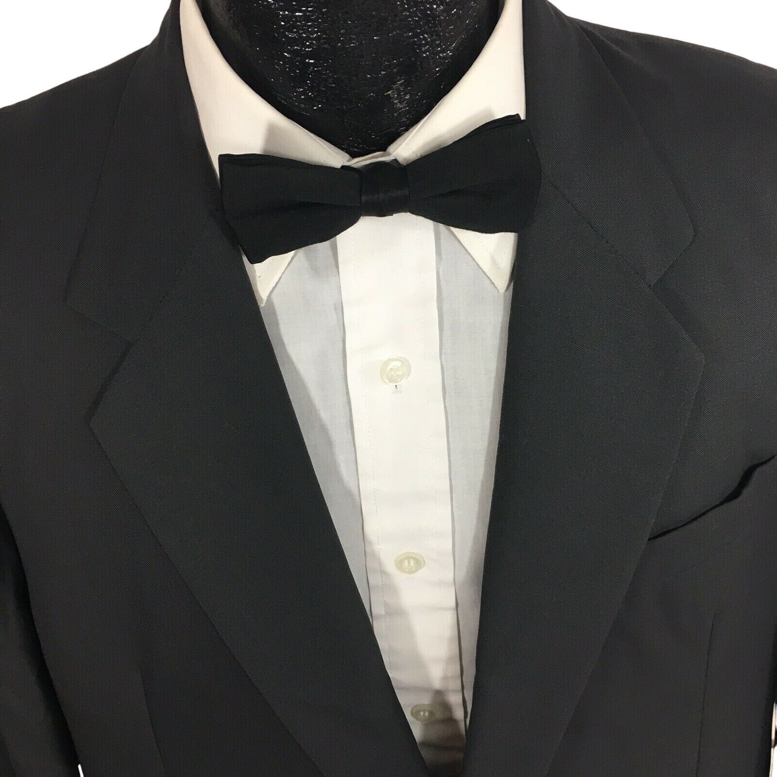 Other Vtg BESPOKE Dark Gray Sport Coat ROCKABILLY Jacket Size 44S - 2 Thumbnail