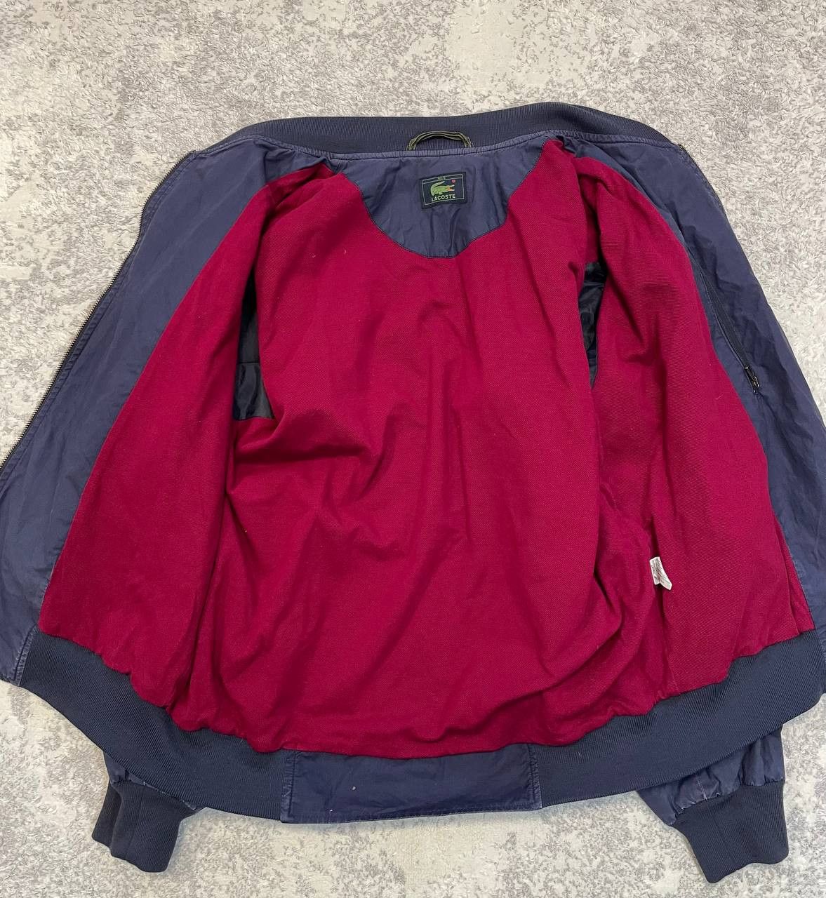 Lacoste Vintage Lacoste Navy Bomber Jacket Men’s, Sz M-L, Metal Logo Size US M / EU 48-50 / 2 - 13 Thumbnail