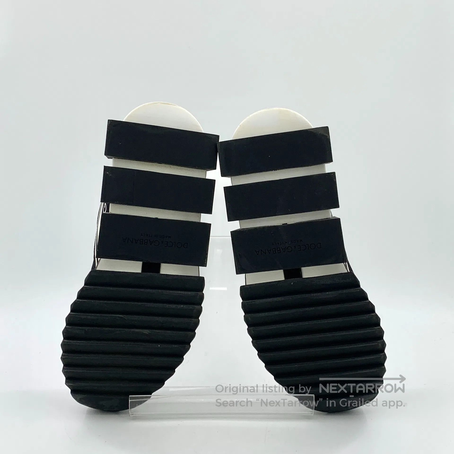 Dolce & Gabbana Dolce Gabbana Black Logo Letter Casual Laced Sock Shoes Sn Size US 6.5 / IT 36.5 - 5 Thumbnail