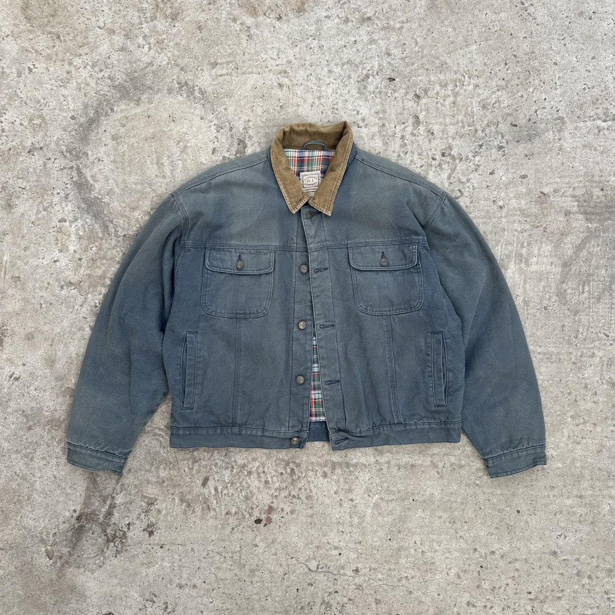 Designer × Japanese Brand Vintage Japanese Style Warm Denim Jacket Bomber Crazy Fit Size US XL / EU 56 / 4 - 3 Thumbnail