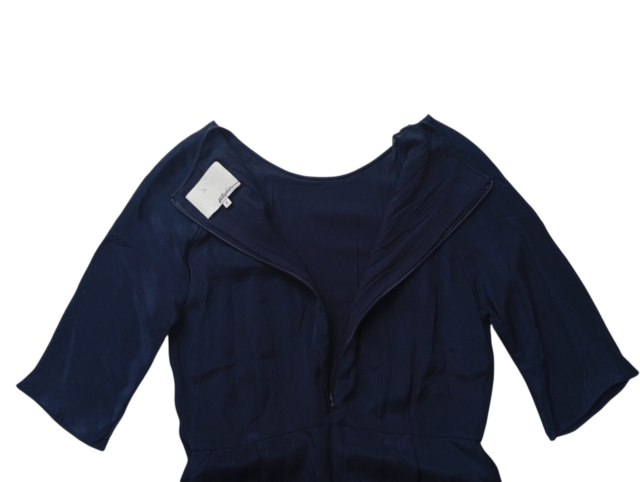 3.1 Phillip Lim silk navy dresses Size XS / US 0-2 / IT 36-38 - 6 Thumbnail