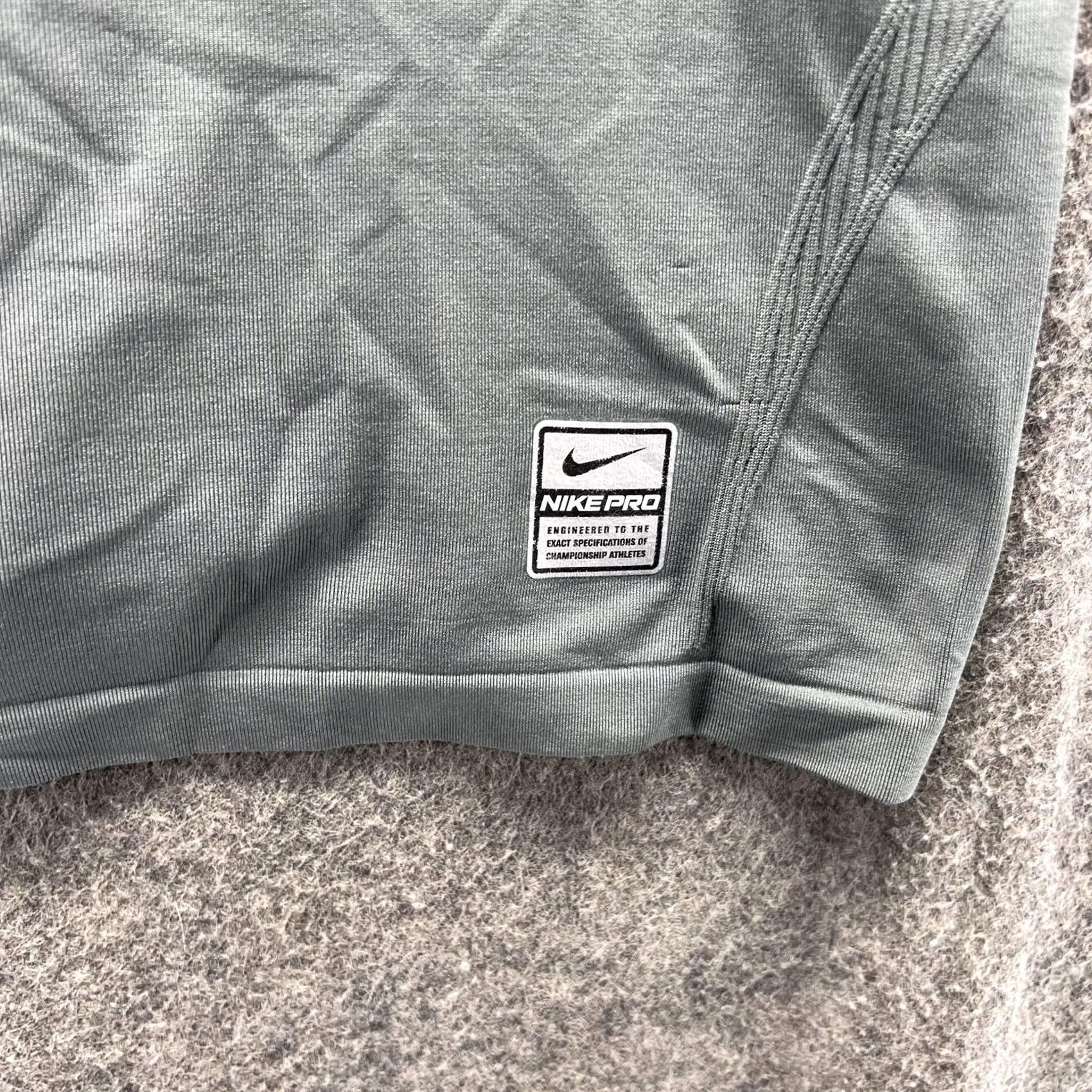 Nike Nike Pro Shirt Womens L Gray Long Sleeve Athletic Top Size L / US 10 / IT 46 - 6 Thumbnail