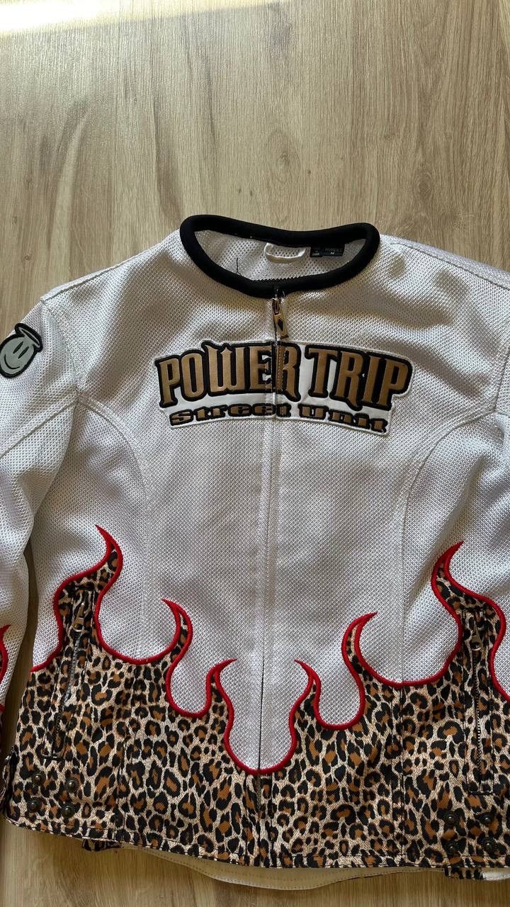 Vintage Vintage 90s Power Trip Biker Jacket Size M / US 6-8 / IT 42-44 - 2 Thumbnail