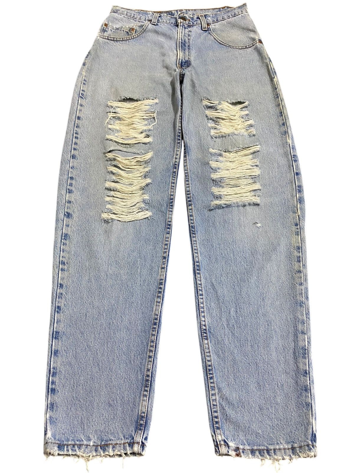 Levi's Vintage Clothing Vintage Levis 560 80’s Grunge Ripped Jeans Size US 31 - 1 Thumbnail