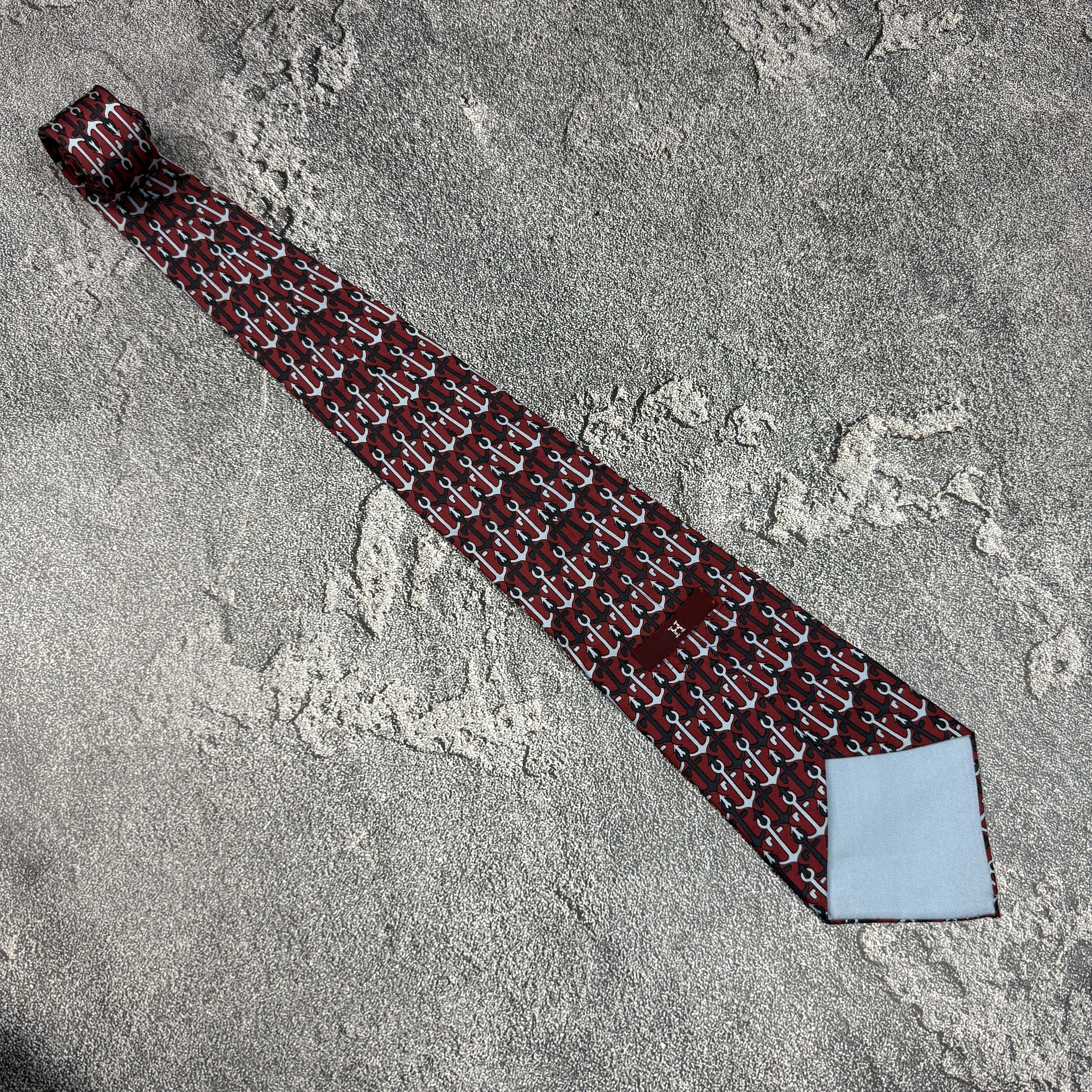 Hermes Hermes Silk Tie Very Vintage 547 LA Size ONE SIZE - 1 Thumbnail