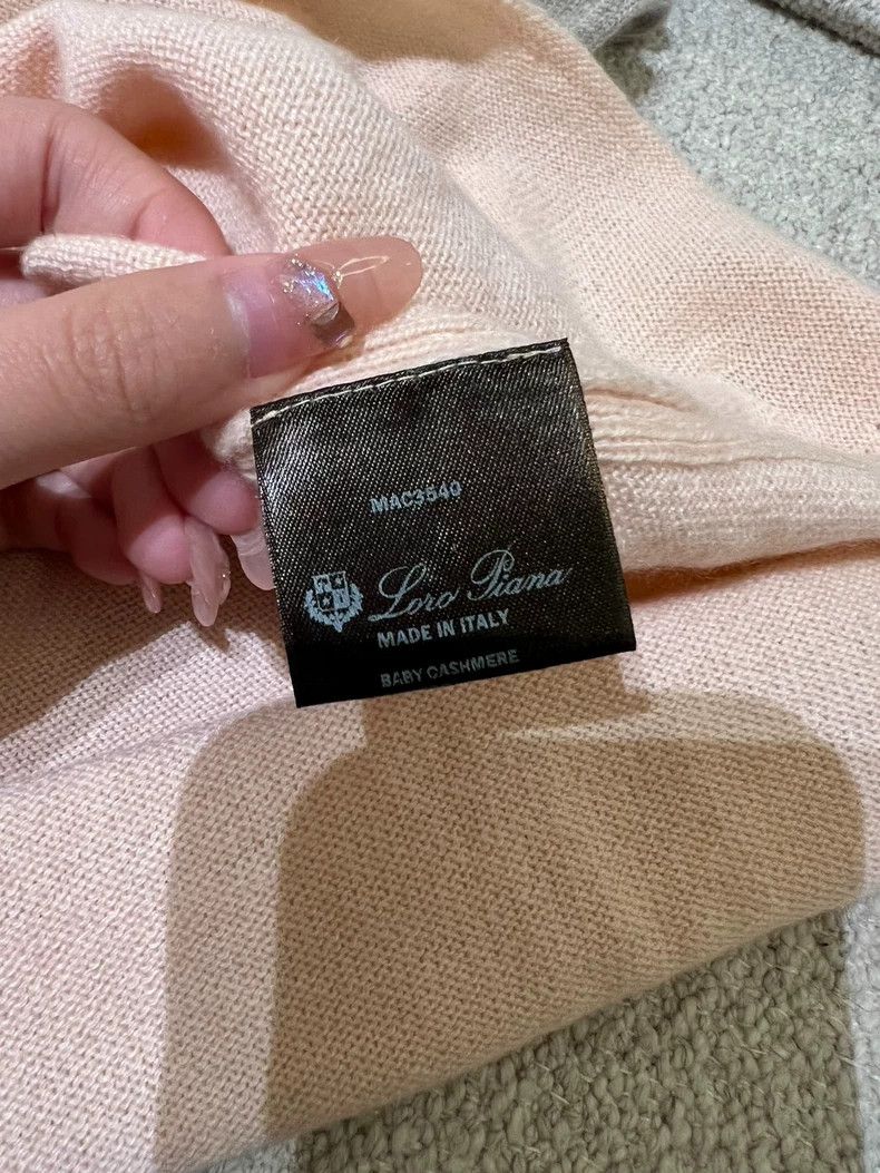 Loro Piana LORO PIANA Mid-sleeved pure cashmere sweater Size L / US 10 / IT 46 - 4 Thumbnail