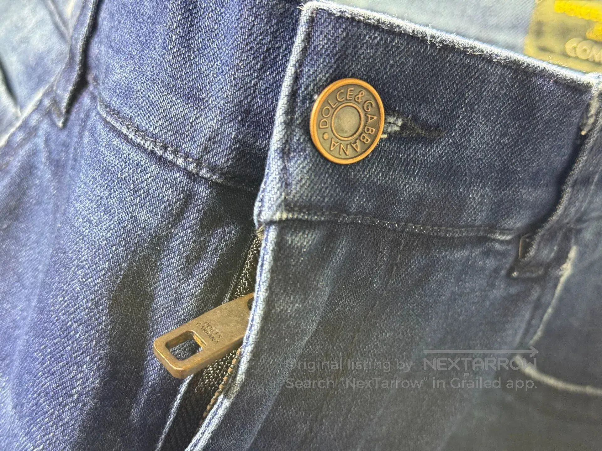 Dolce & Gabbana D&G Men's Washed Whisker Jeans. Size US 32 / EU 48 - 4 Thumbnail