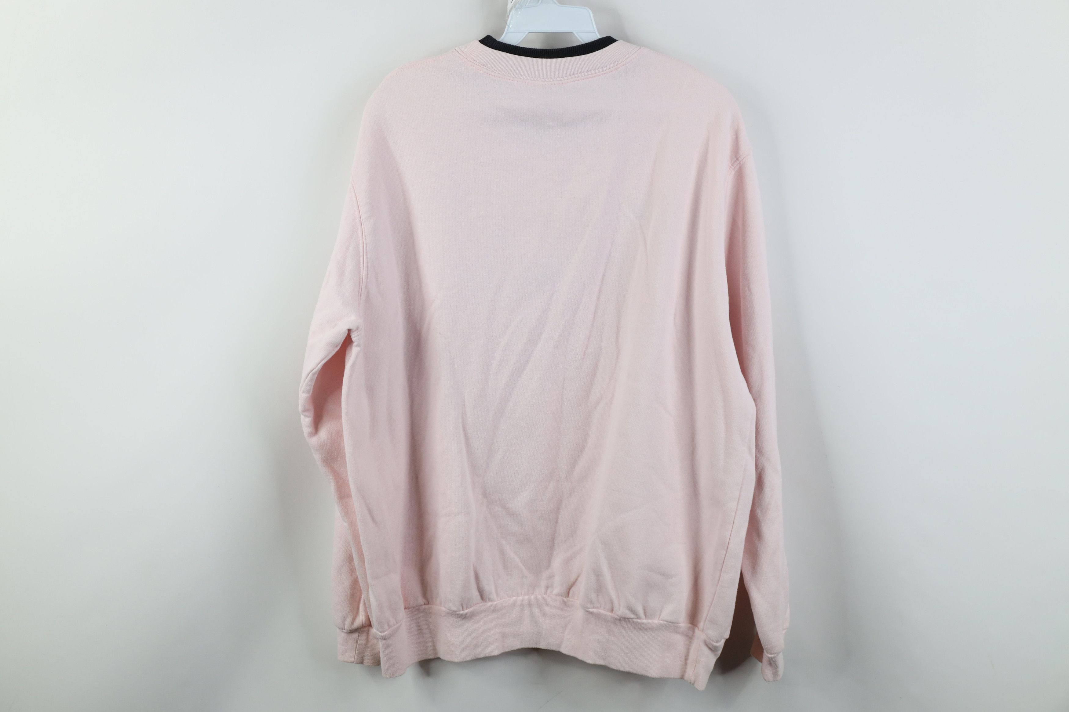 Vintage Vintage 90s Streetwear Butterfly Flower Sweatshirt Pink Size L / US 10 / IT 46 - 10 Thumbnail