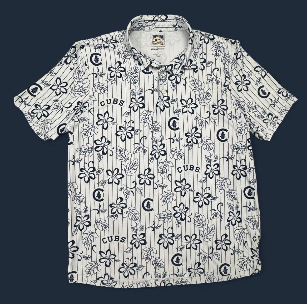 Reyn Spooner Reyn Spooner x Cubs Cooperstown Collection Hawaiian Polo Size US L / EU 52-54 / 3 - 7 Thumbnail