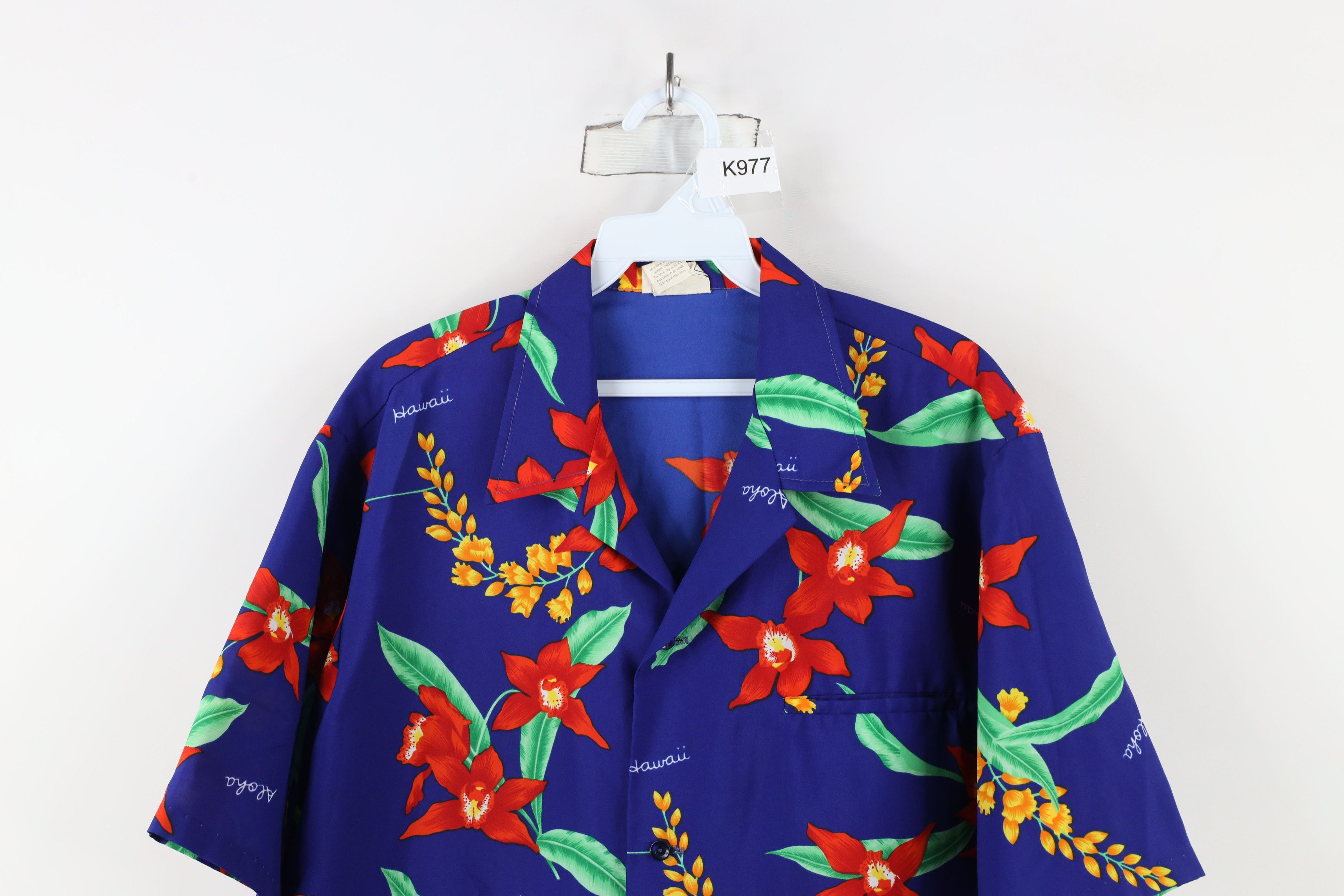 Vintage Vintage 70s Streetwear Flower Hawaiian Button Shirt USA Size US L / EU 52-54 / 3 - 2 Thumbnail