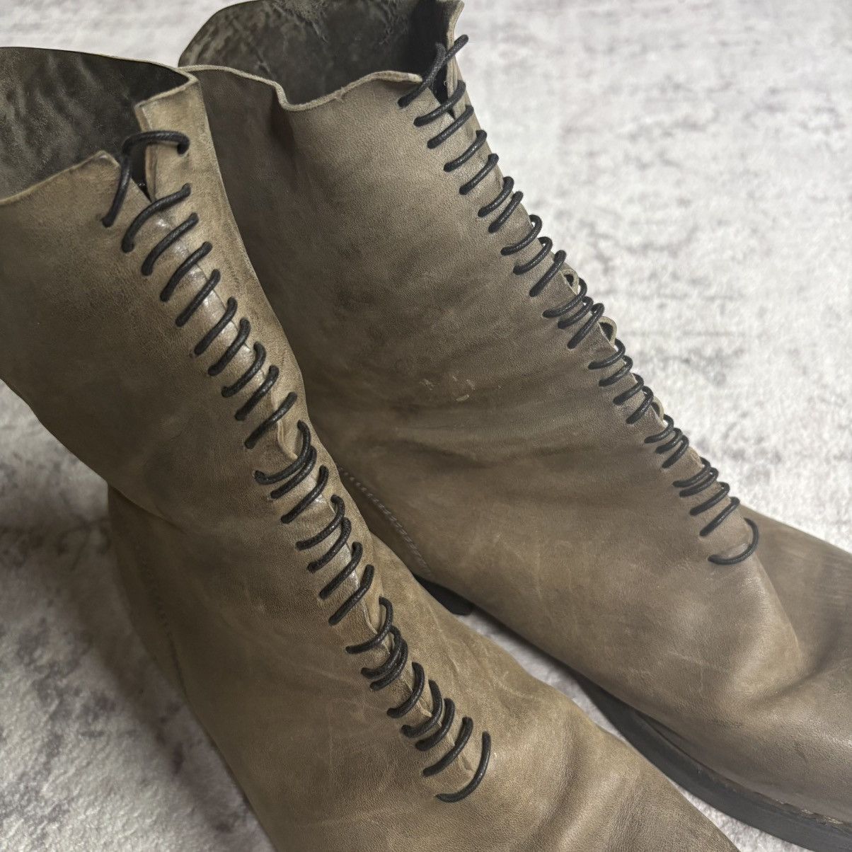 Incarnation Incarnation Micro-Lace Guidi Horse Leather Back Zip Boots Size US 9.5 / EU 42-43 - 3 Thumbnail