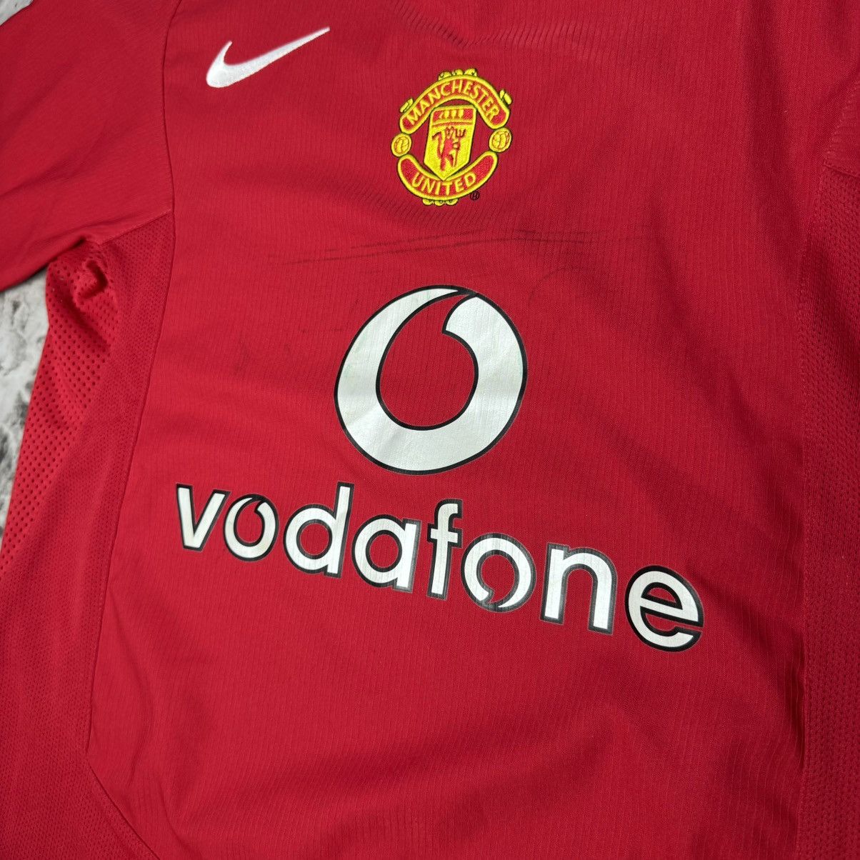 Nike × Vintage Nike Manchester United Jersey 2004 Vodafone Size US S / EU 44-46 / 1 - 6 Thumbnail