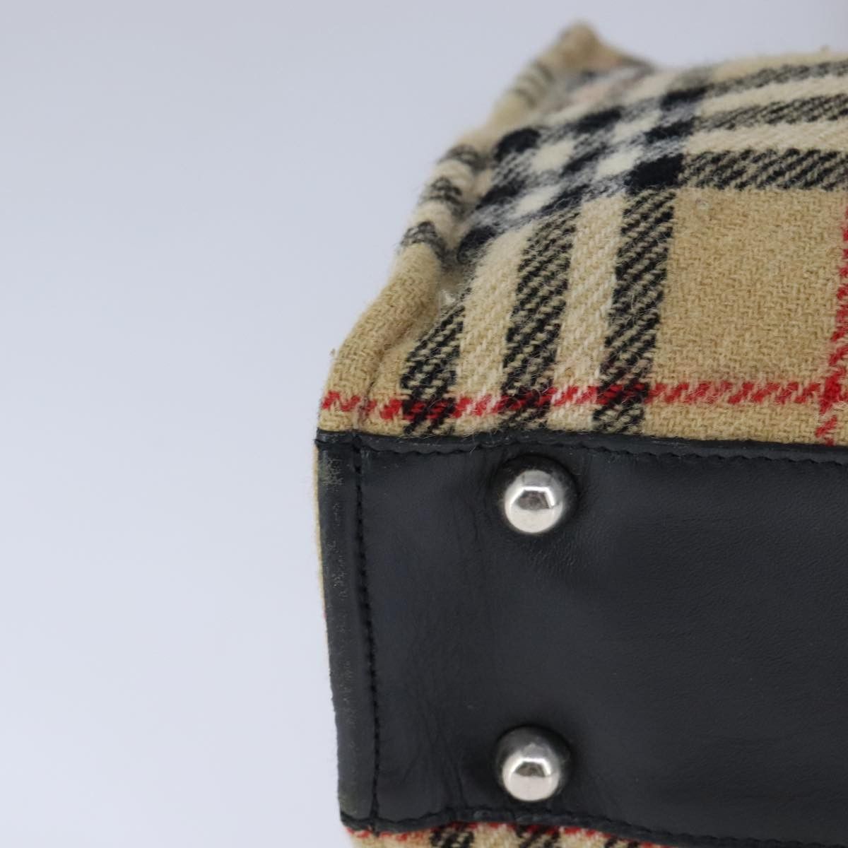 Burberry Burberry Nova Check Hand Bag Cotton Beige Size ONE SIZE - 14 Thumbnail