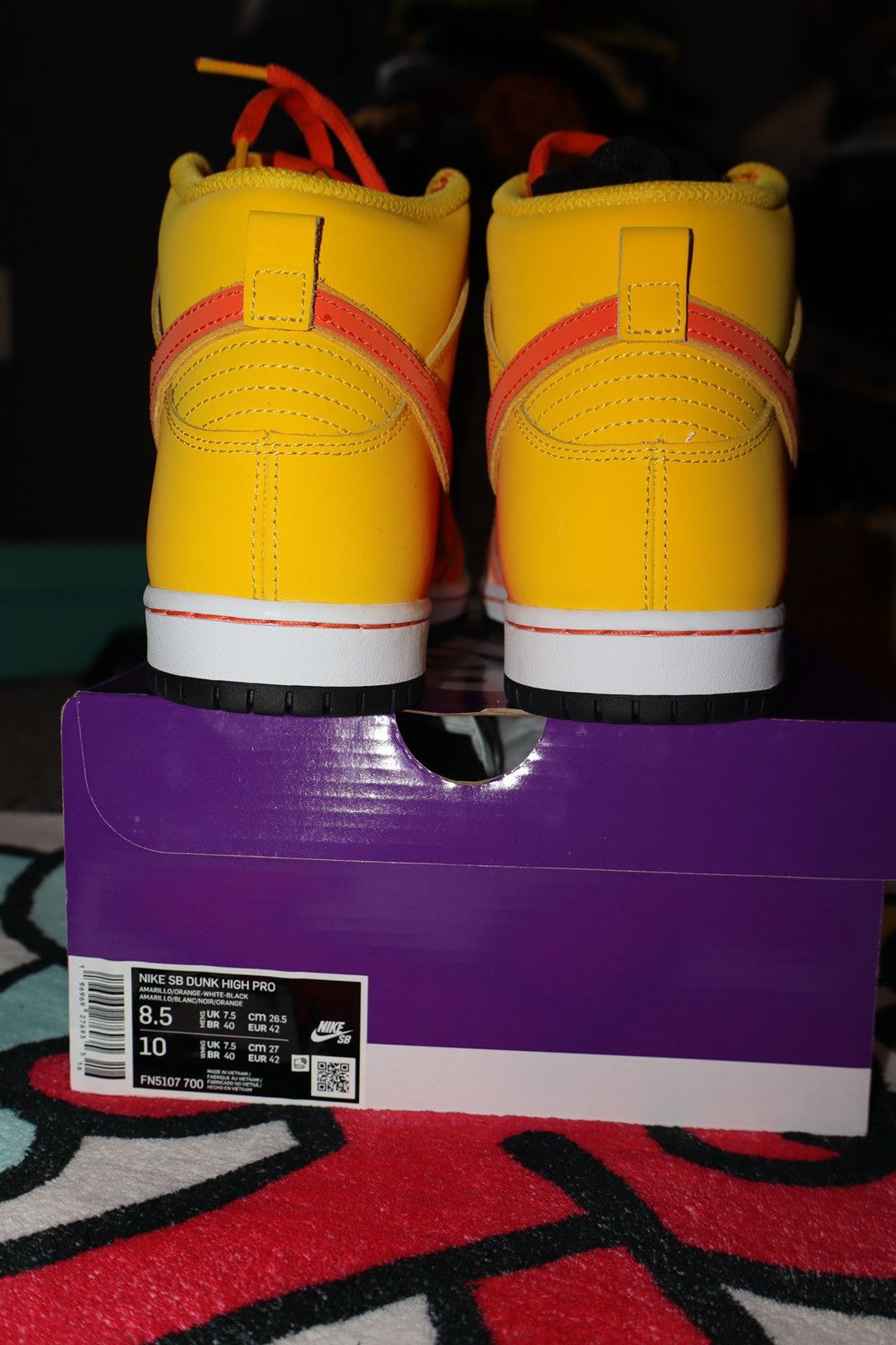 Nike Candy Corn Nike SB Dunk High Pro Size US 8.5 / EU 41-42 - 3 Thumbnail