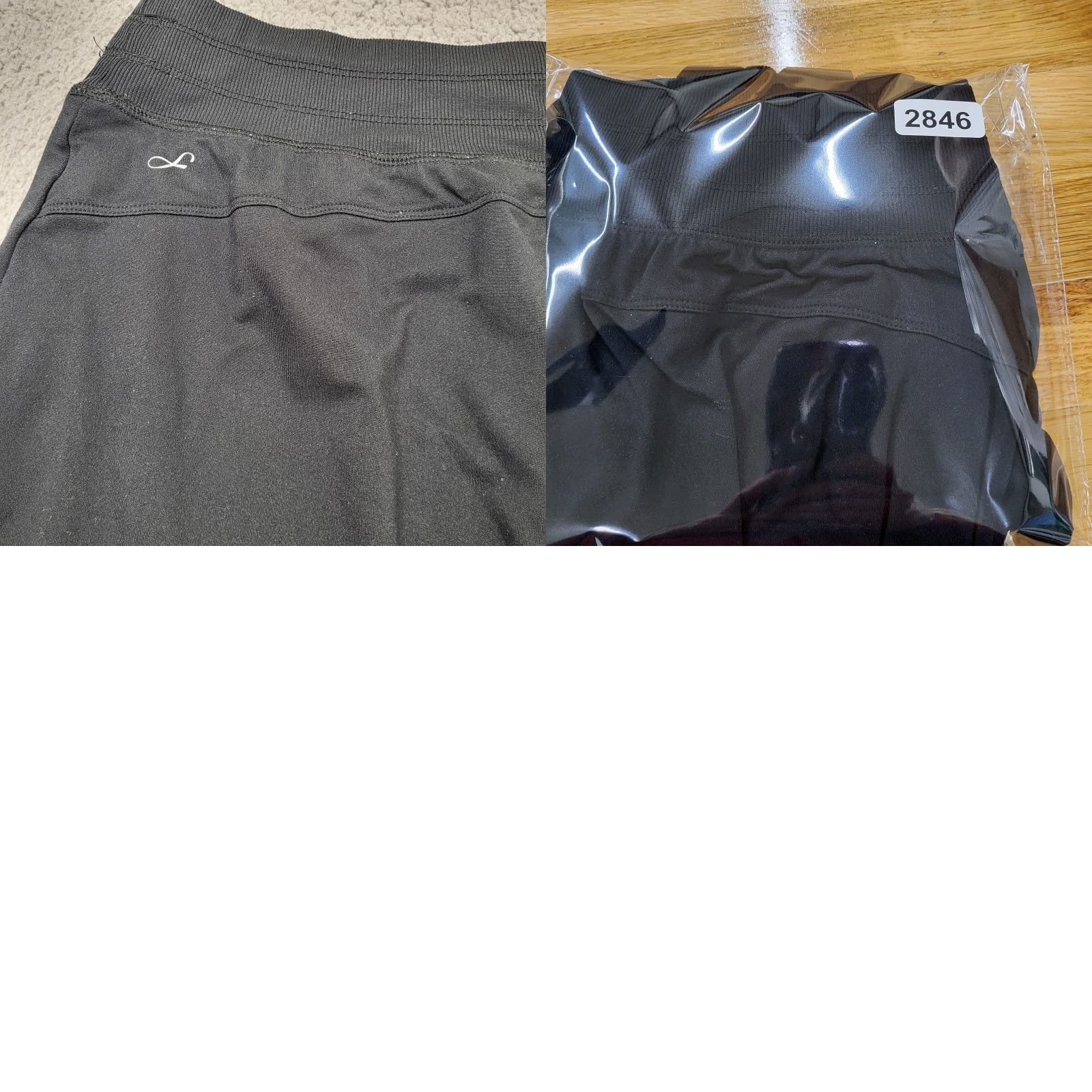 Vintage Freely Jogger Women's XL Black Zip Pockets Tapered Cuffed Leg Athletic Wear Size 40" / US 18 - 8 Thumbnail