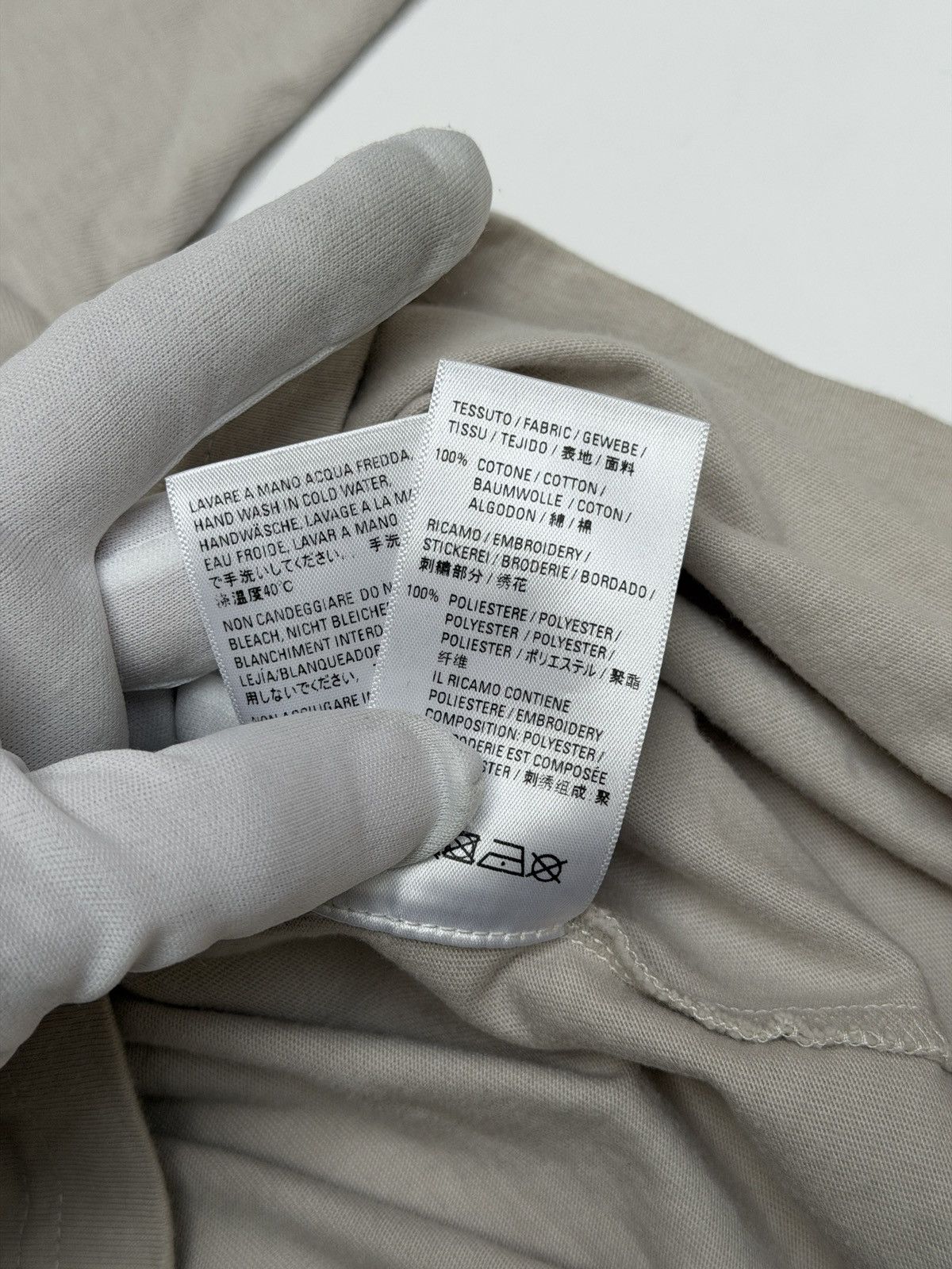 Balenciaga Balenciaga Lion Laurel Embroidery Logo Tee Shirt Beige Size US XS / EU 42 / 0 - 9 Thumbnail