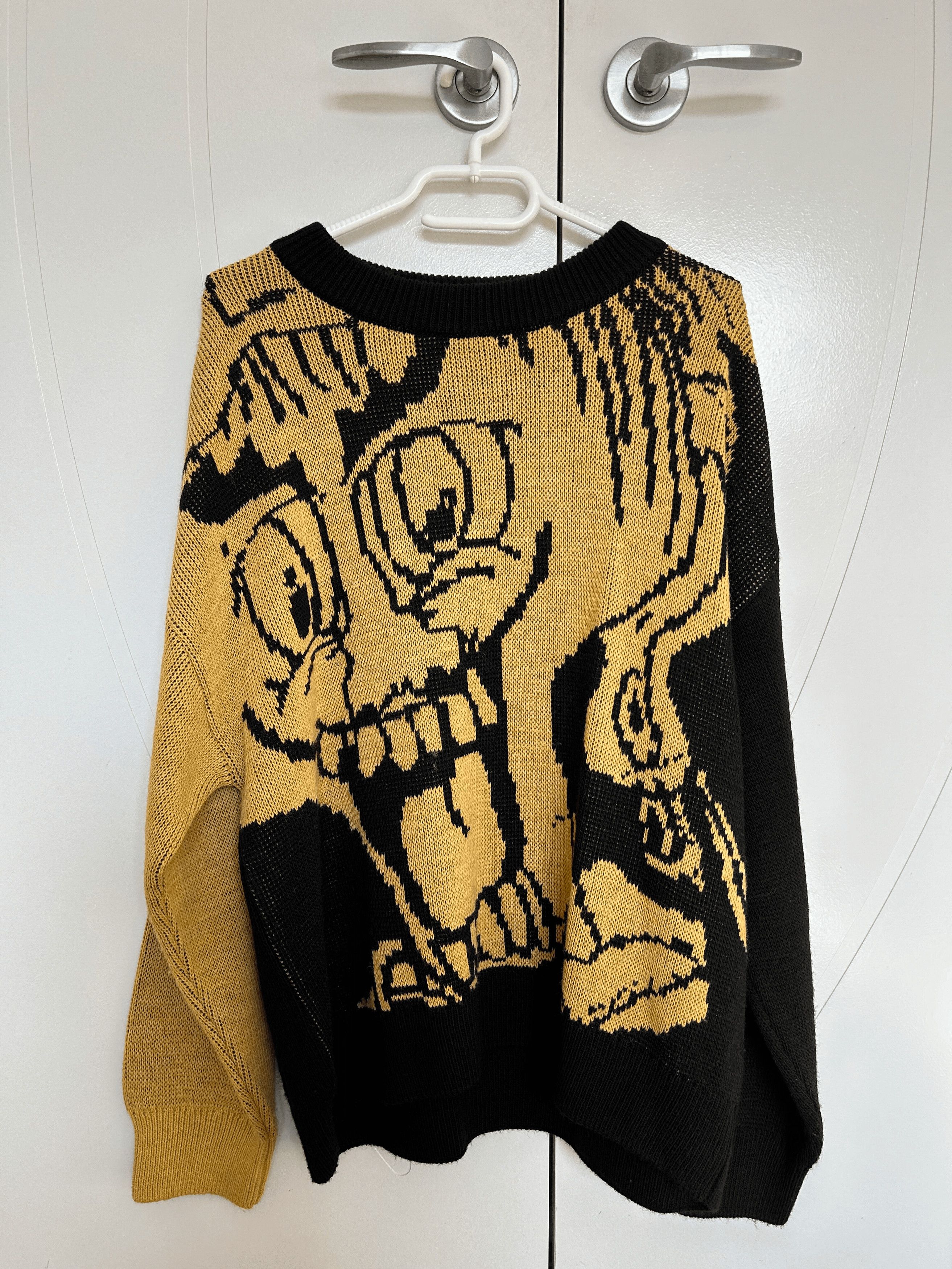 Polar Skate Co. [Polar Skate] EMILE KNIT SWEATER (BLACK/YELLOW) Size US M / EU 48-50 / 2 - 1 Thumbnail
