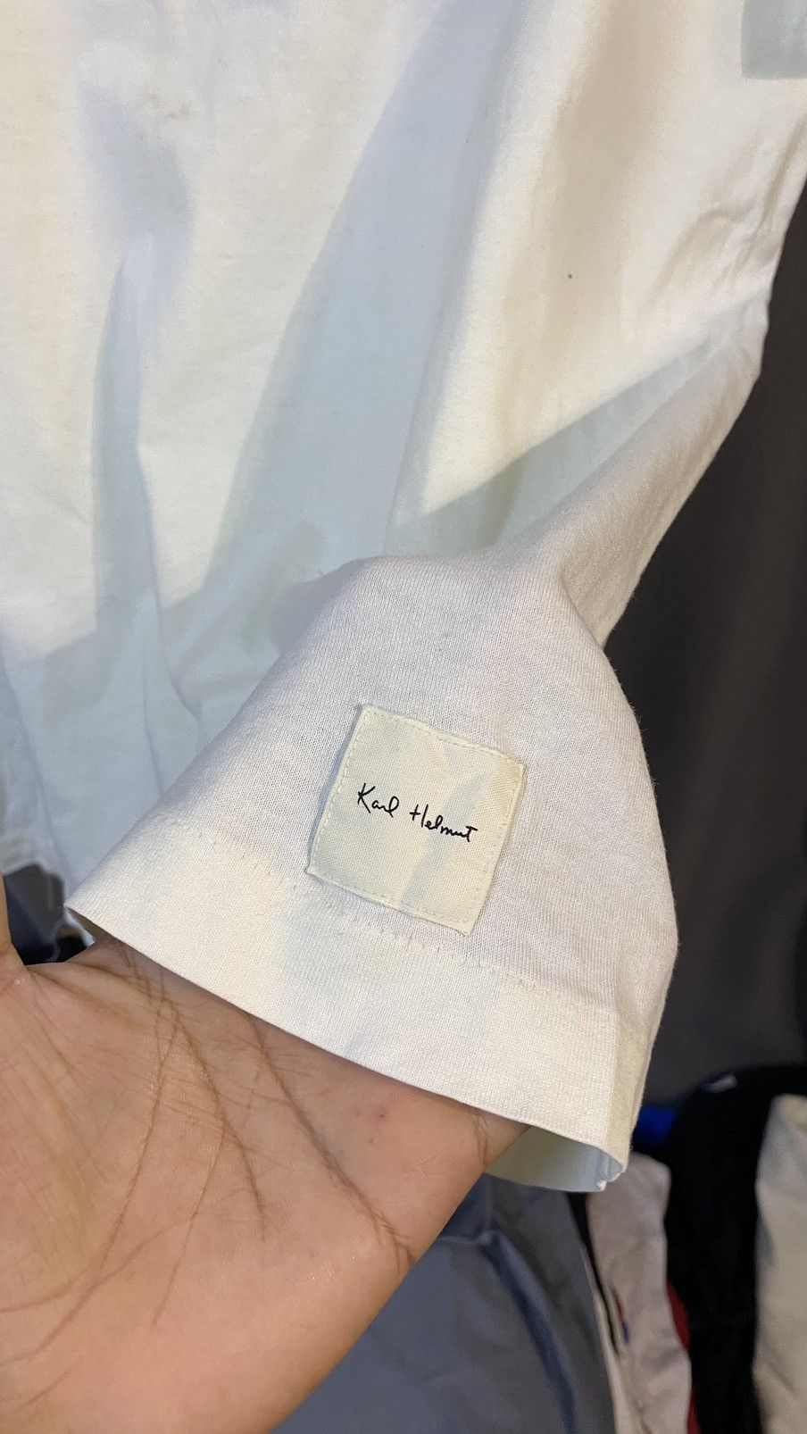 Japanese Brand × Karl Helmut × Vintage VINTAGE KARL HELMUT TSHIRT WHITE Size US M / EU 48-50 / 2 - 3 Thumbnail
