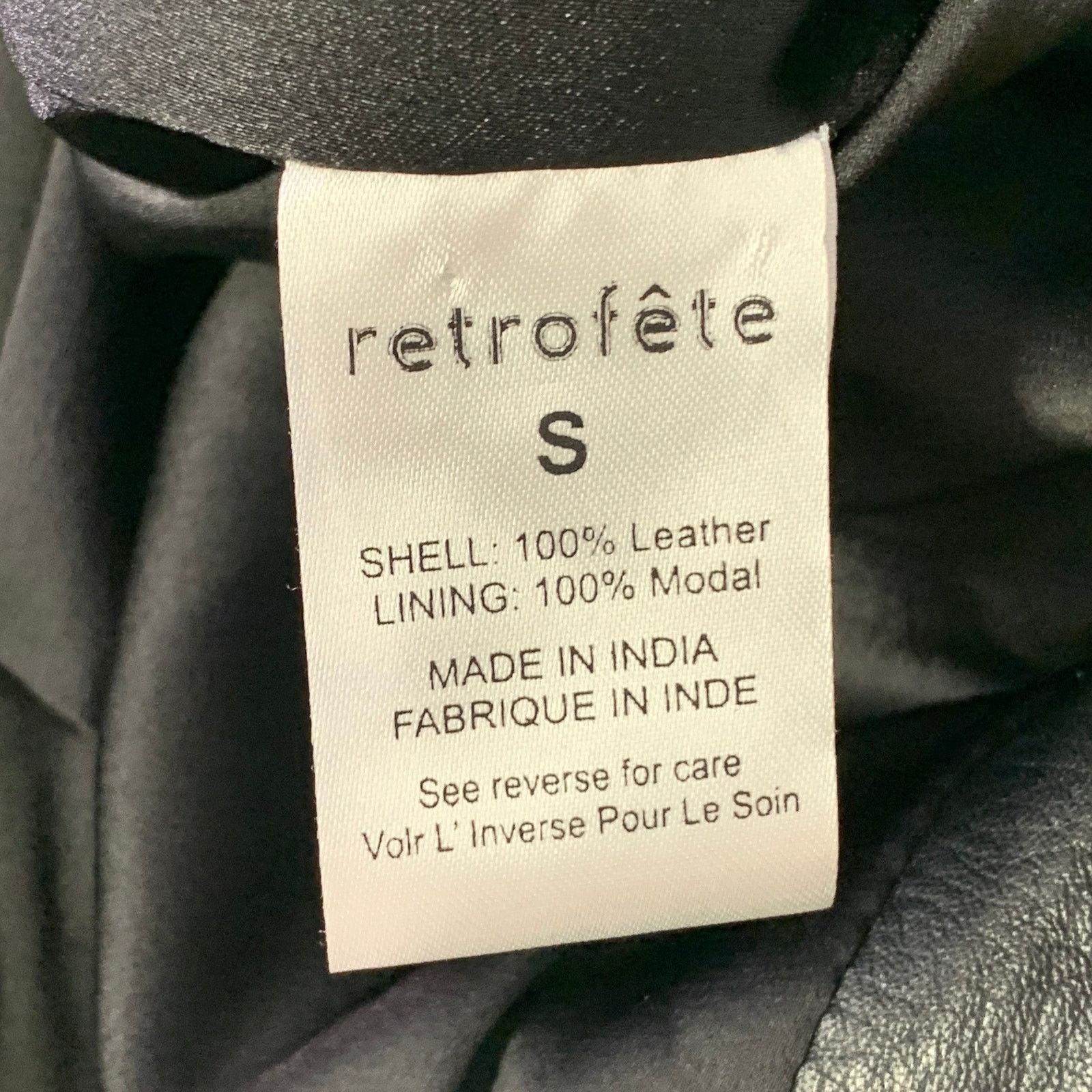 Retrofete S Black Silver Leather Strapless Crystal Studded Mini Dress Size S / US 4 / IT 40 - 7 Thumbnail