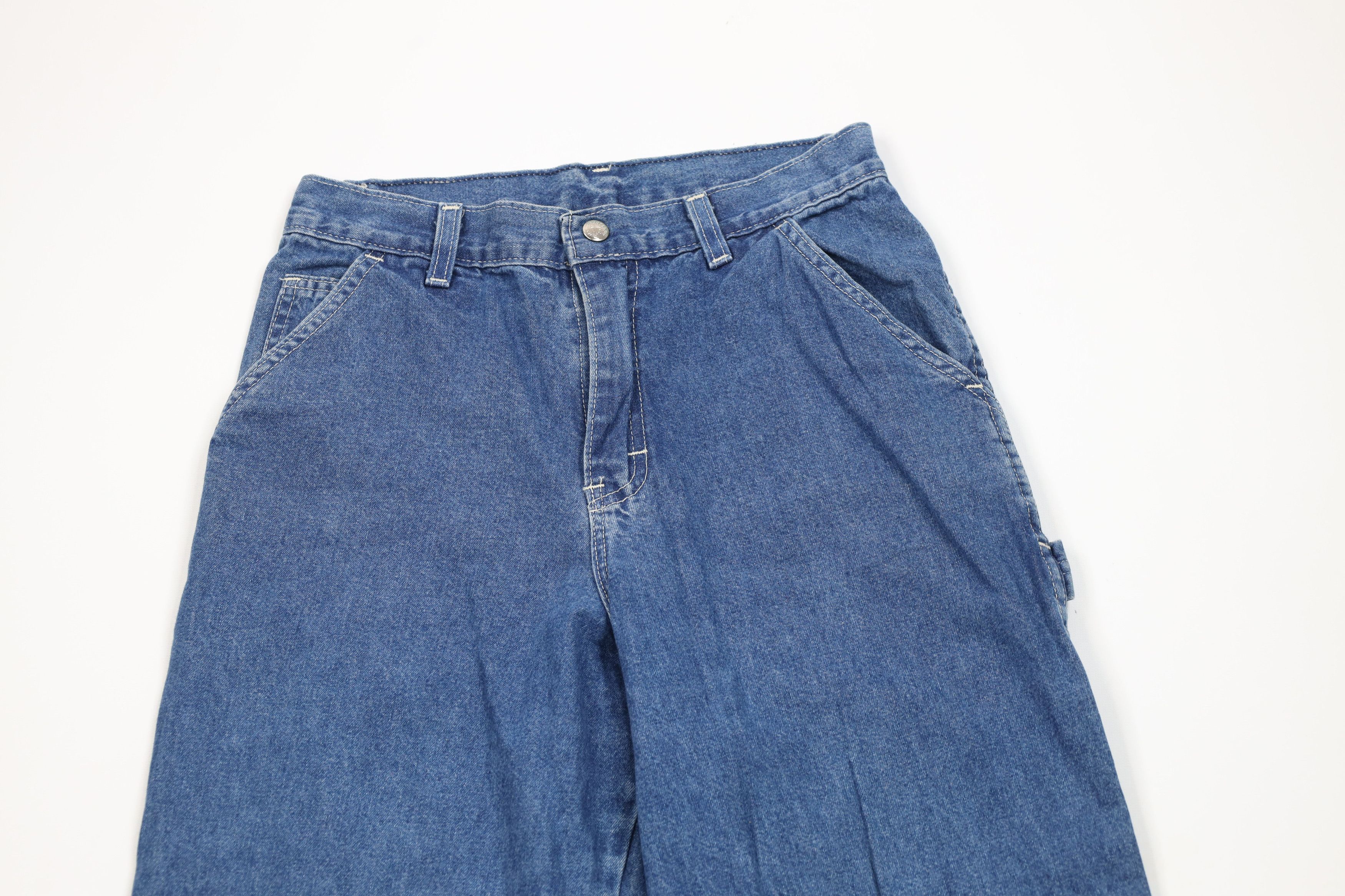 Vintage Vintage 70s Streetwear Workwear Dungaree Denim Jeans USA Size 27" / US 4 / IT 40 - 2 Thumbnail