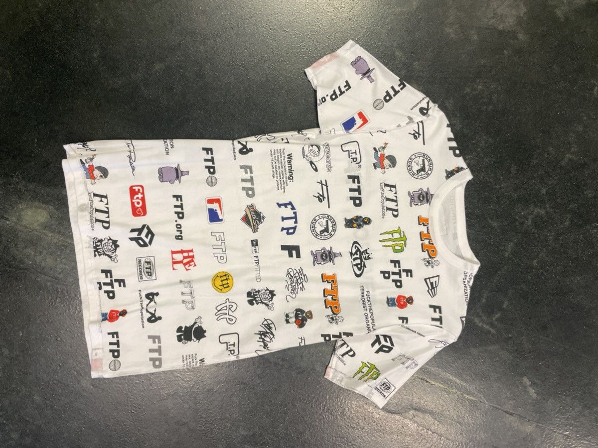 Fuck The Population FTP Multi Logo Reversible Tee Size US S / EU 44-46 / 1 - 1 Thumbnail