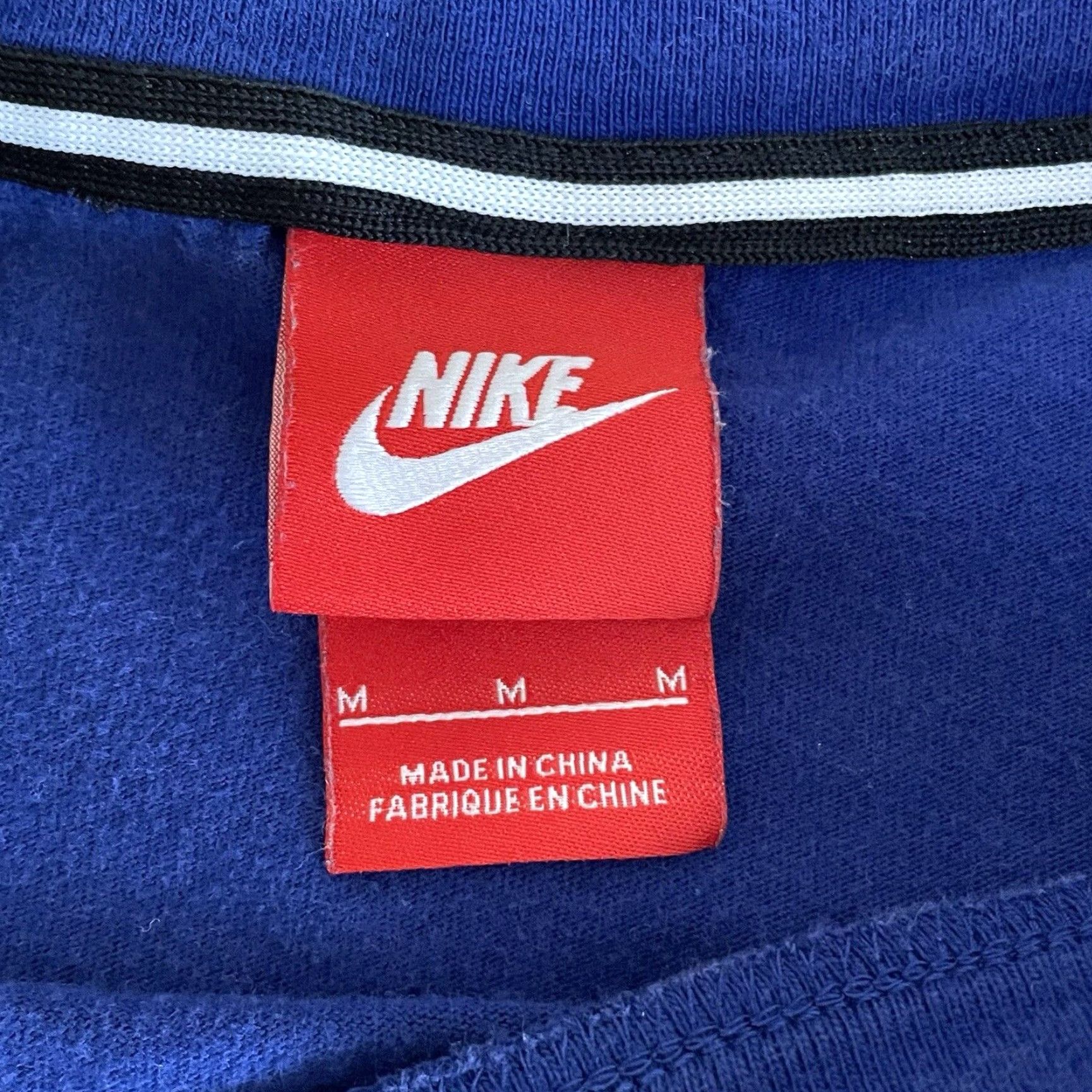 Nike VINTAGE Nike Baseball T-Shirt Women Medium Blue 3/4 Raglan Sleeve Just Do It Activewear Size M / US 6-8 / IT 42-44 - 2 Thumbnail