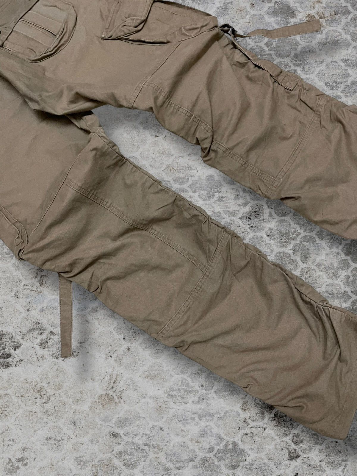 LOWBOX Vintage Og 1990s Japan Designer Lowbox Cargo Bondage Pant Size US 31 - 16 Thumbnail