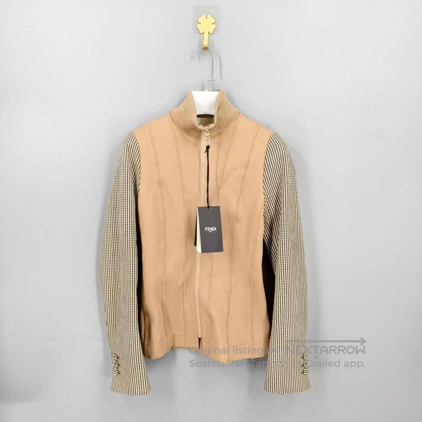 Fendi Fendi Beige Houndstooth Double. Size US M / EU 48-50 / 2 - 3 Thumbnail