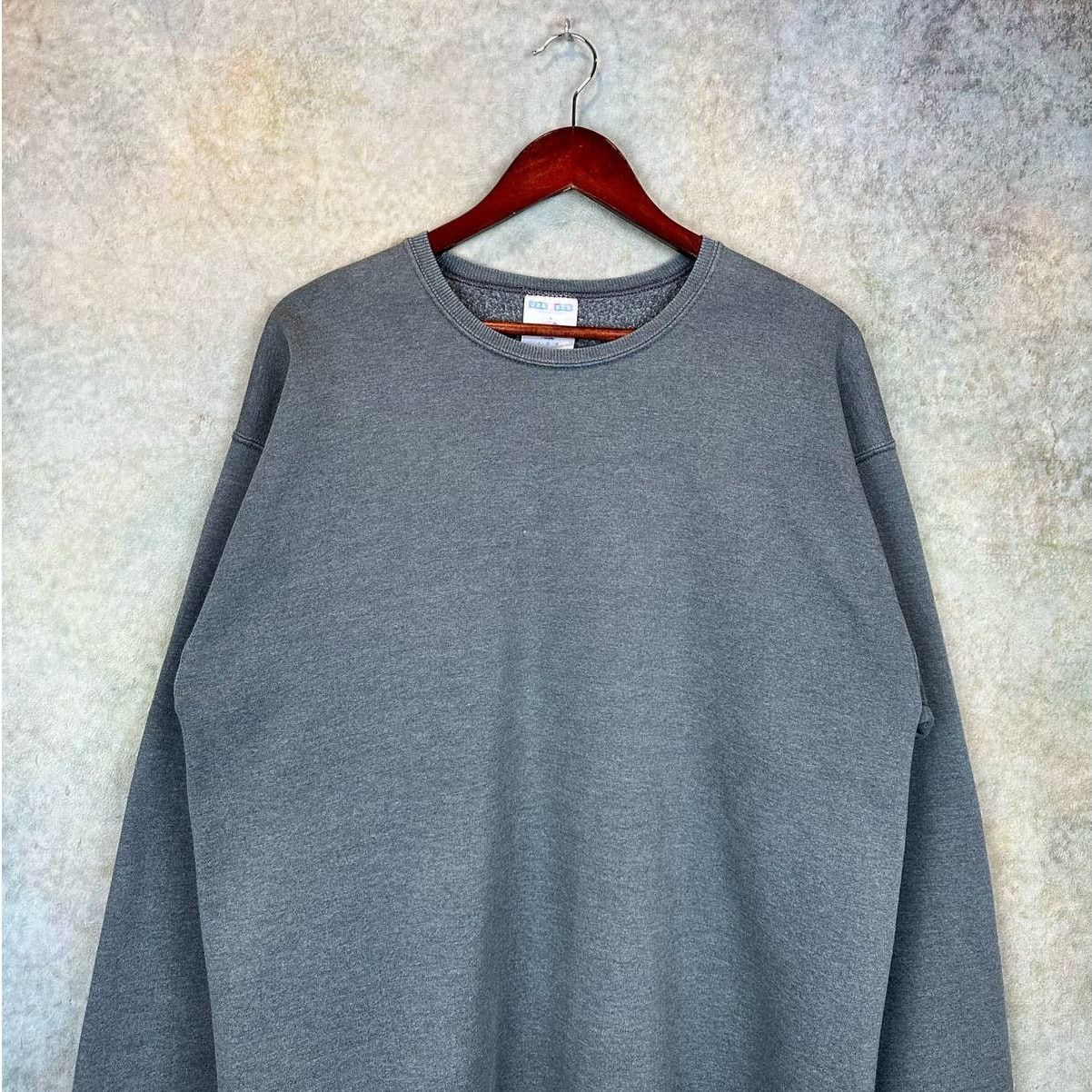 Jerzees × Vintage Vintage 90s Jerzees Blank Sweatshirt Sz L Gray Pullover Size US L / EU 52-54 / 3 - 2 Thumbnail