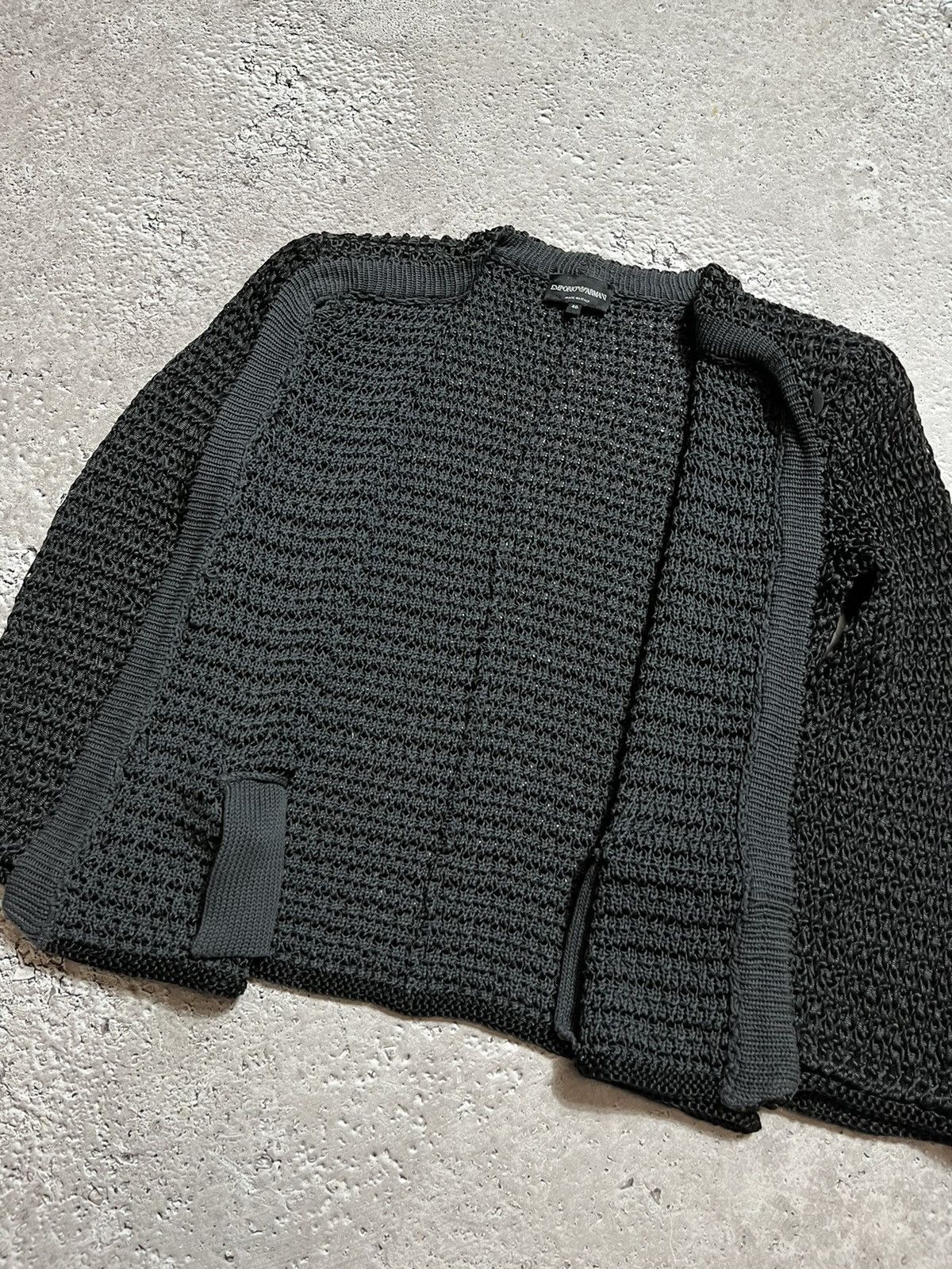 Emporio Armani × Giorgio Armani Woman’s Emporio Armani Knit Blazer Cardigan Size S / US 4 / IT 40 - 9 Thumbnail