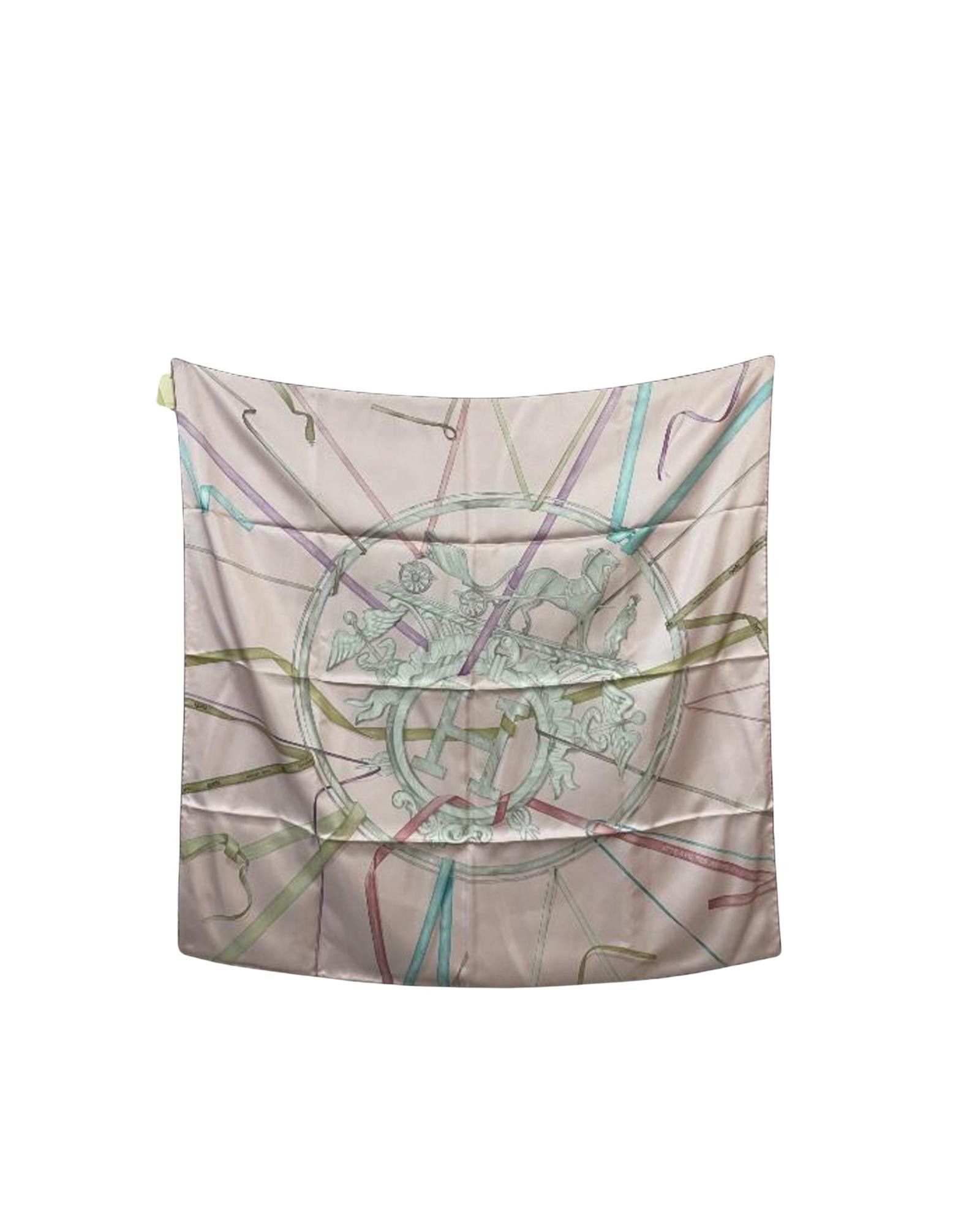 image of Hermes Luxurious Silk Scarf With Vibrant Designs - Timeless Accessory, Women's