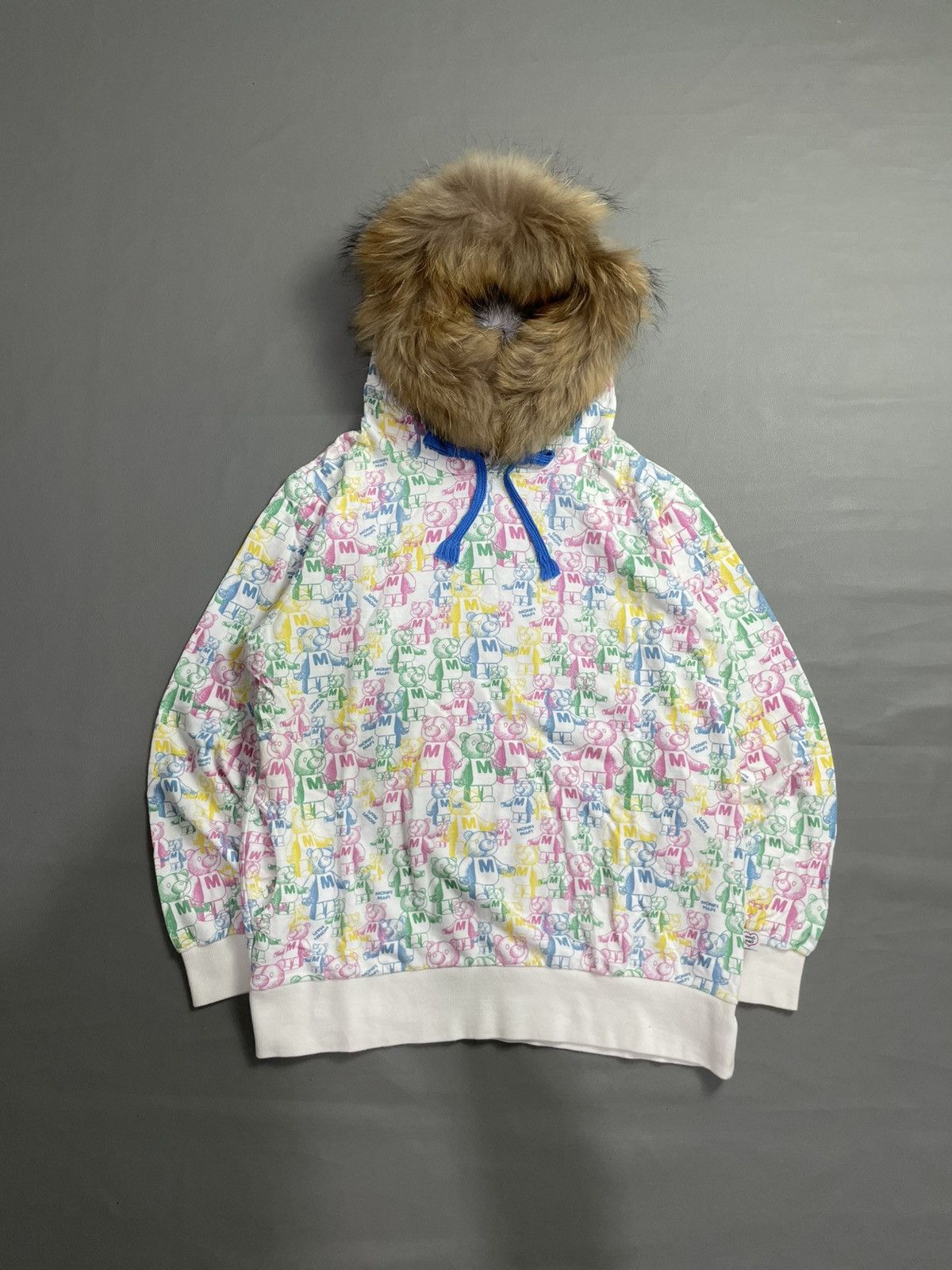 Japanese Brand Y2k Fur Hoodie Full Printed Size L / US 10 / IT 46 - 1 Thumbnail