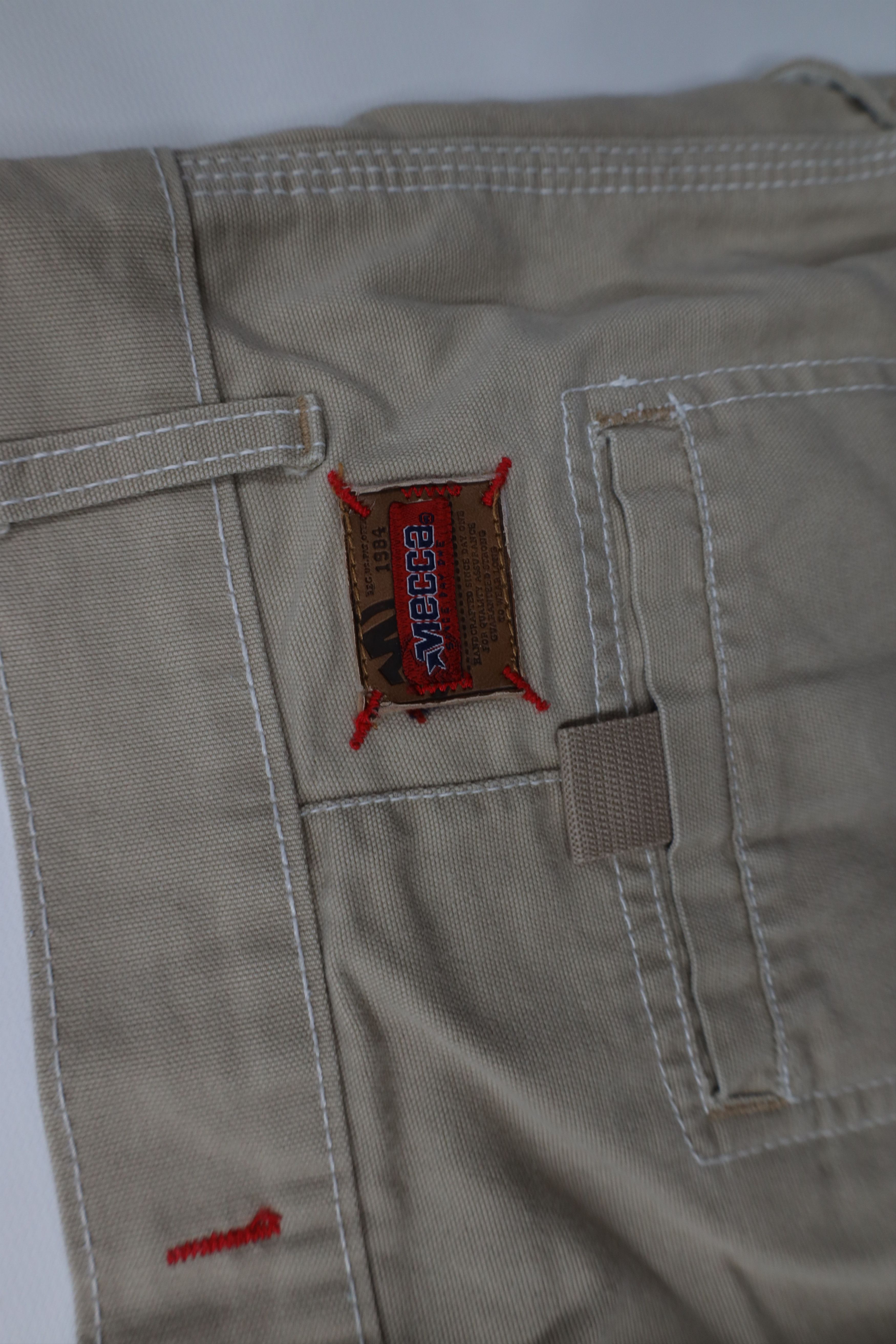 Vintage Vintage 90s Y2K Streetwear Canvas Cargo Shorts Khaki Tan Size US 34 / EU 50 - 14 Thumbnail