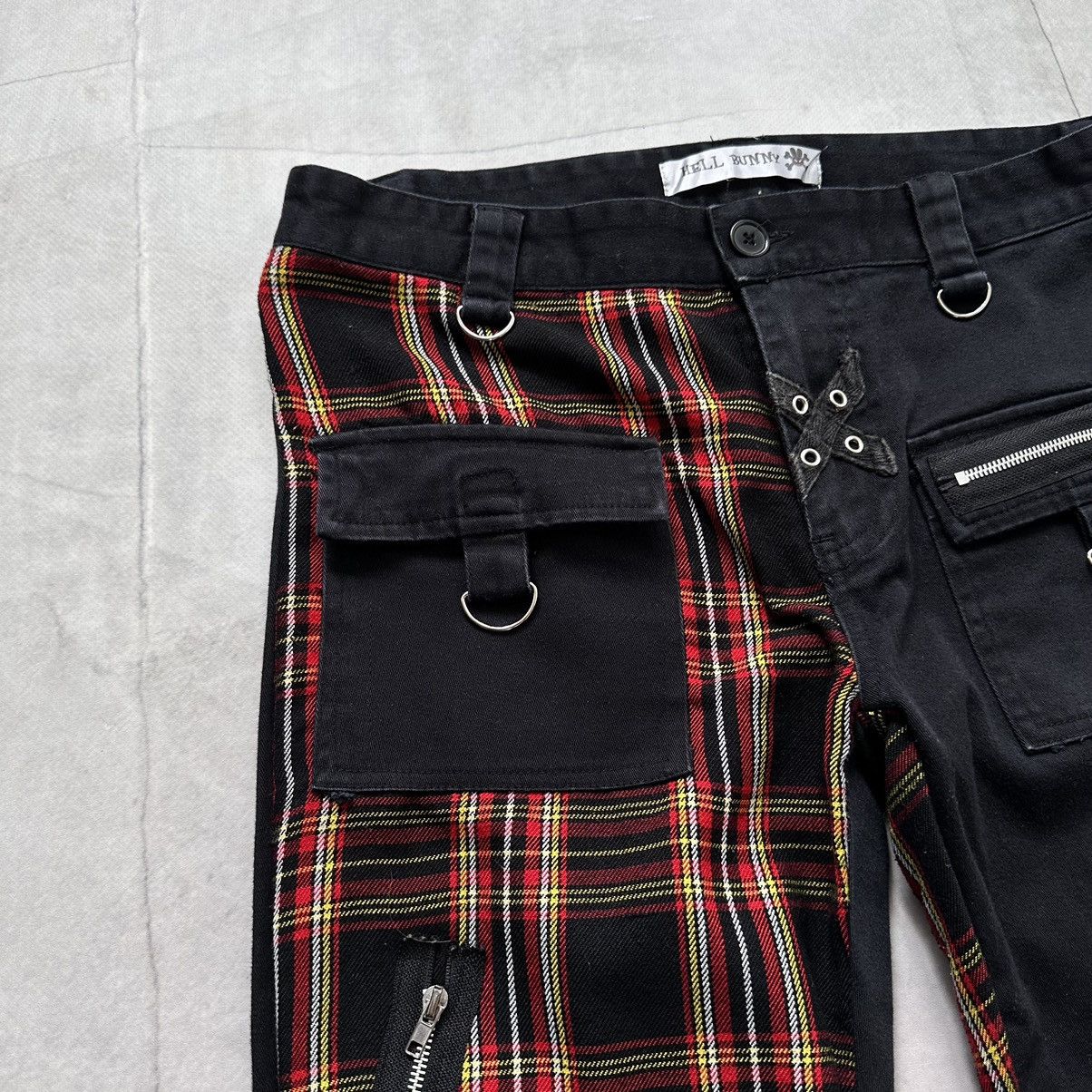 If Six Was Nine × Seditionaries × Tripp NYC Japan Punk Zipper Checkered Pants Gothic Emo Mad Punks Vibe Size 30" / US 8 / IT 44 - 4 Thumbnail