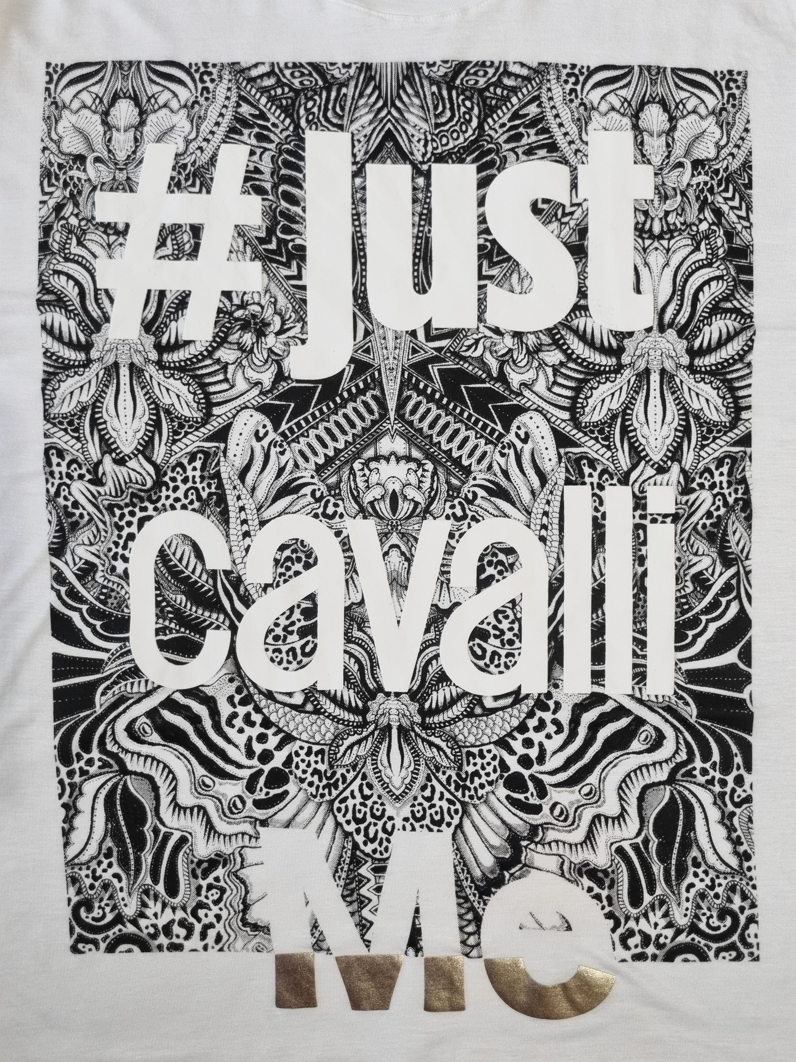 Just Cavalli × Roberto Cavalli × Vintage Just Cavalli Abstract Logo T-Shirt Size S / US 4 / IT 40 - 3 Thumbnail