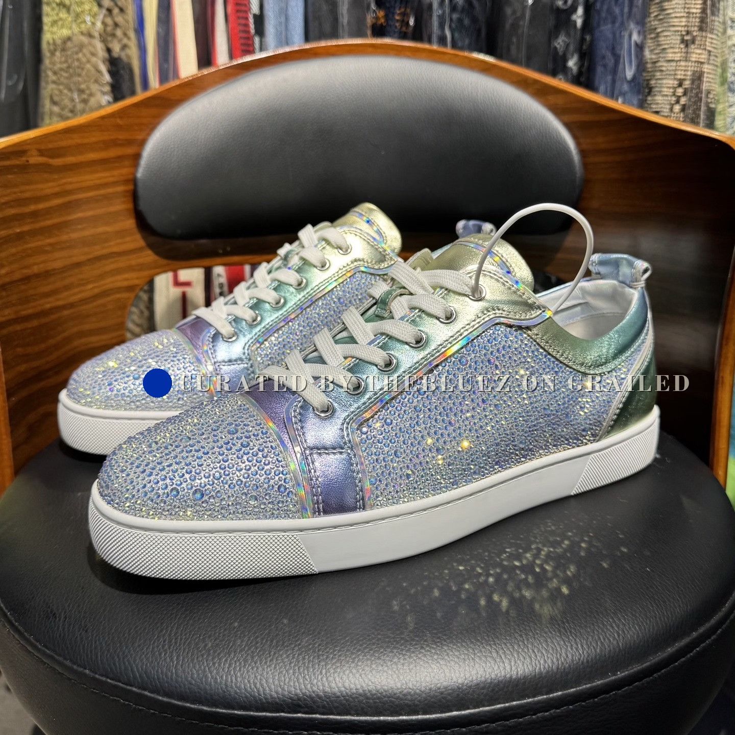 Christian Louboutin Christian Louboutin Red Sole Iridescent Diamond Size US 11 / EU 44 - 1 Thumbnail