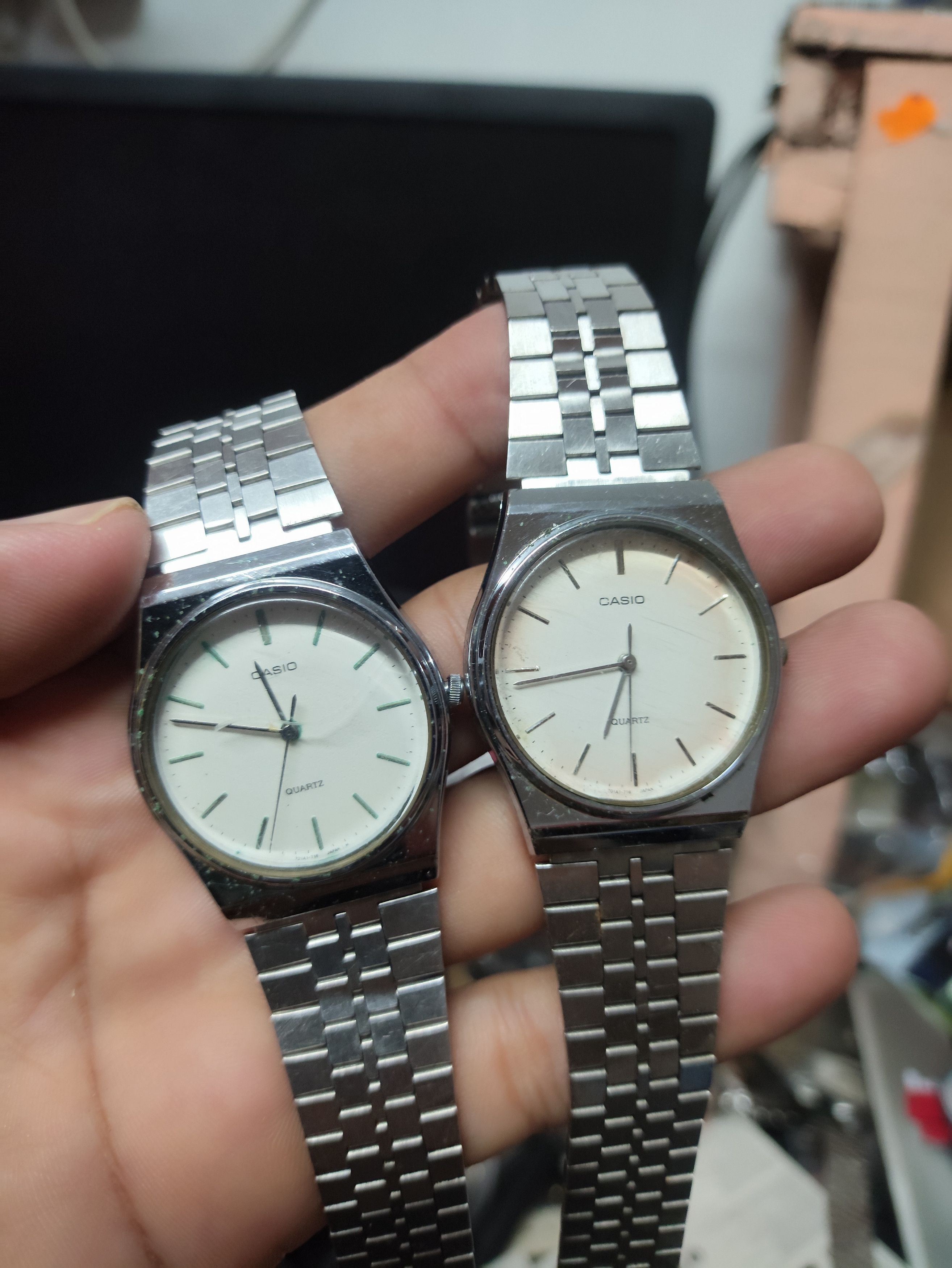 Casio COMBO vintage Casio (2 pieces) Japan Quartz (Need Service) Size ONE SIZE - 1 Thumbnail