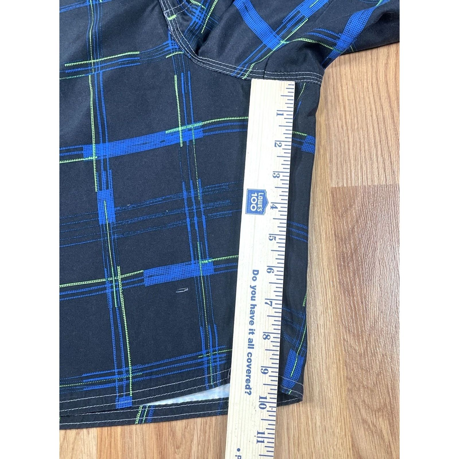 Joe Boxer Joe Boxer Shorts Mens 36 Blue Drawstrings Plaid Swim Trunks Size Polyester Size US 36 / EU 52 - 5 Thumbnail