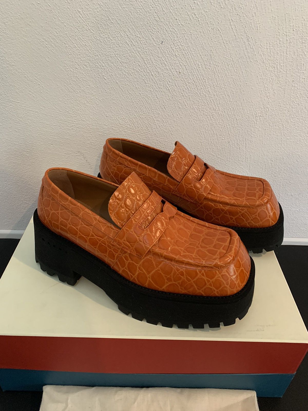 Marni Marni Platform Leather Loaffers Size US 7 / IT 37 - 6 Thumbnail