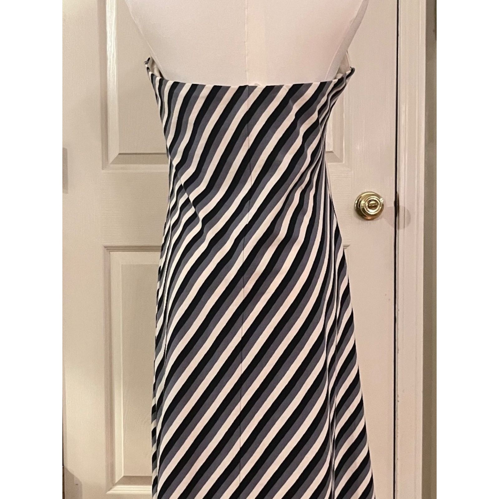 J.Crew J. Crew Striped Halter A-Line Maxi Dress Size Large Size L / US 10 / IT 46 - 2 Thumbnail