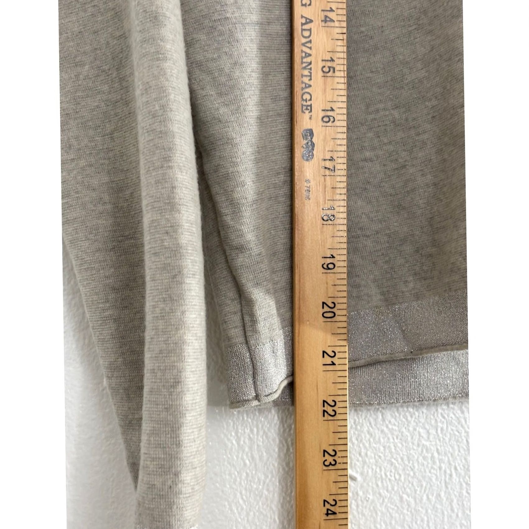 Vintage Marc Cain Sweater Wool Blend V-Neck Knit Beige Women XS Regular Fall Winter Pullover Solid Dry Clean Only Size XS / US 0-2 / IT 36-38 - 7 Thumbnail