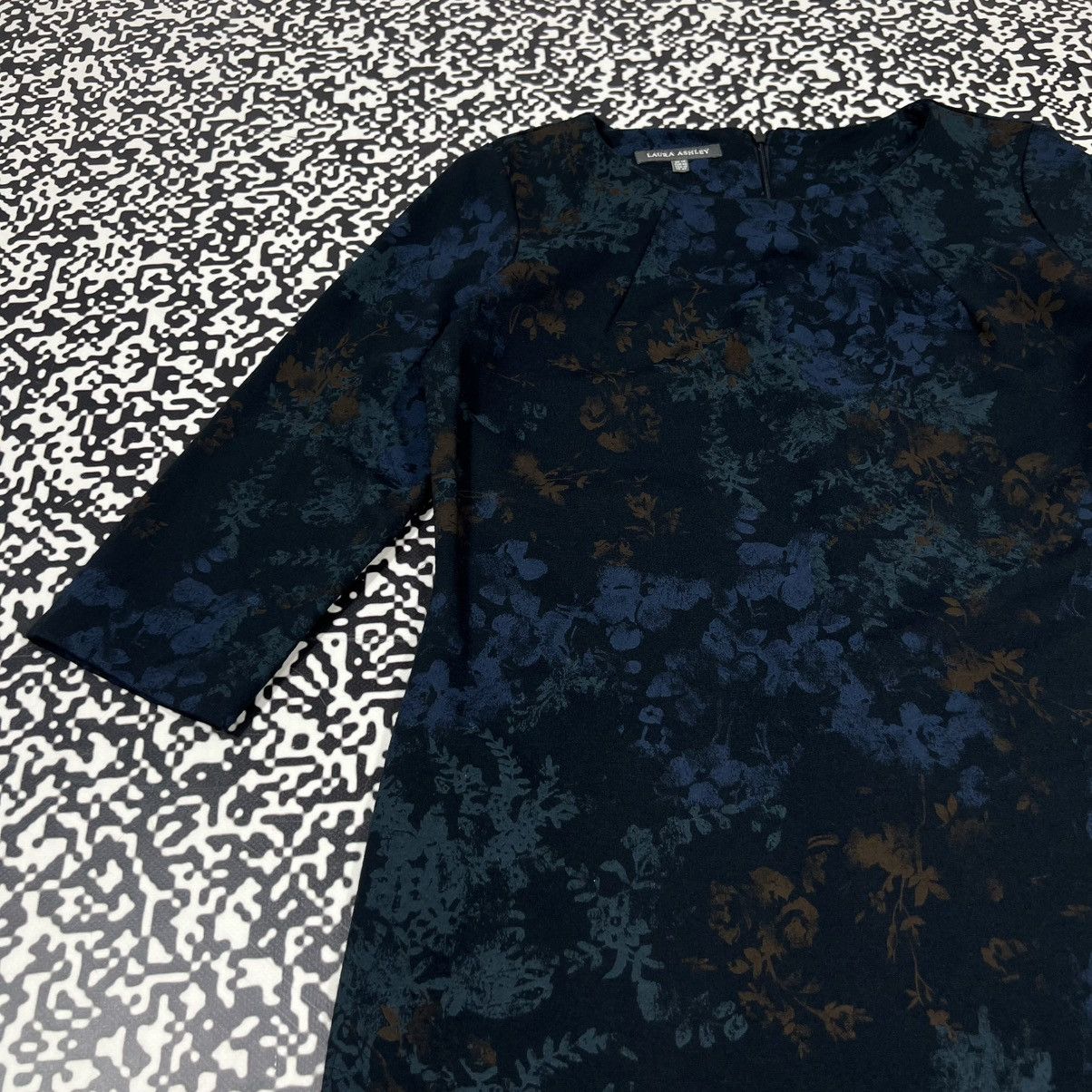Laura Ashley Vintage Y2K Laura Ashley Floral Print Retro Style Midi Dress Size L / US 10 / IT 46 - 7 Thumbnail