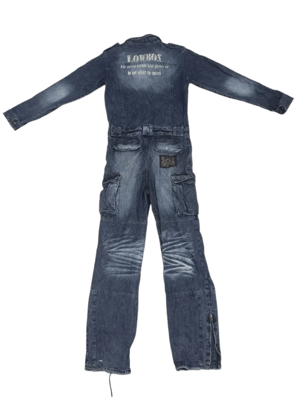 LOWBOX LOWBOX Tactical Multipocket Punk Style Overall Jeans Size US 34 / EU 50 - 2 Thumbnail